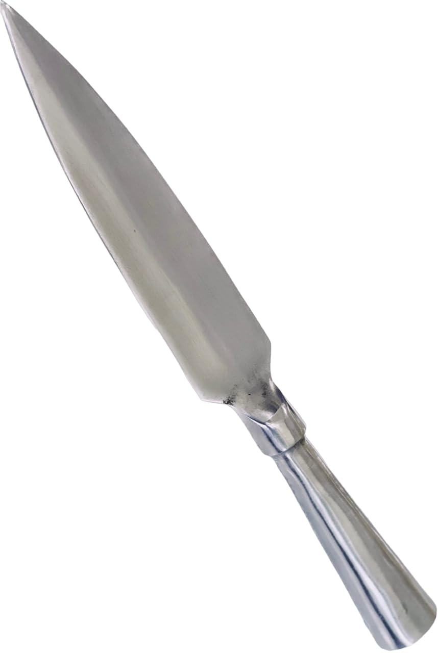 Hand Forged Viking Saga Iron Spear Head Replica - Medieval Weapon Collectible - Perfect for Historical Reenactments, Cosplay & Home Decor
