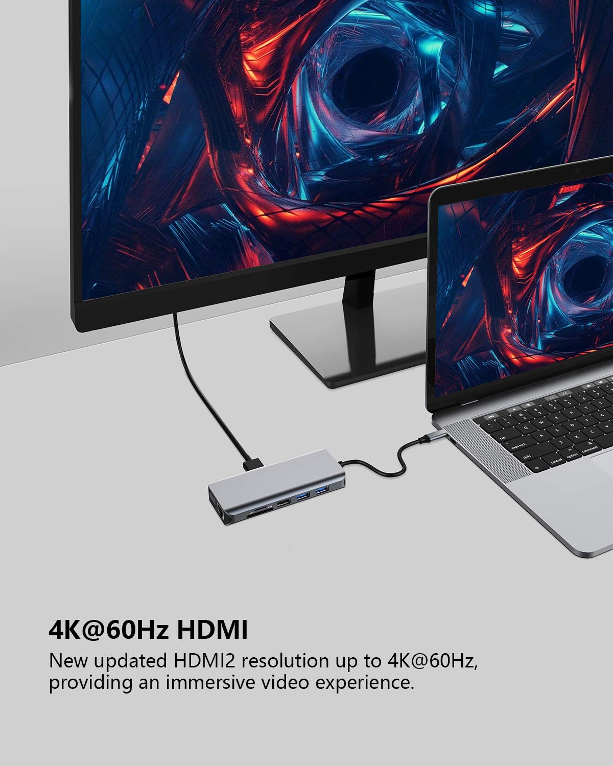 12-in-1 USB C Hub Dual HDMI Monitor Adapter for Laptop - 2 HDMI Ports, VGA, Ethernet, PD Charging, USB 3.0, 3.5mm Audio & SD/TF Card Readers - Ideal for Home Office, Remote Work & Multi-Screen Productivity