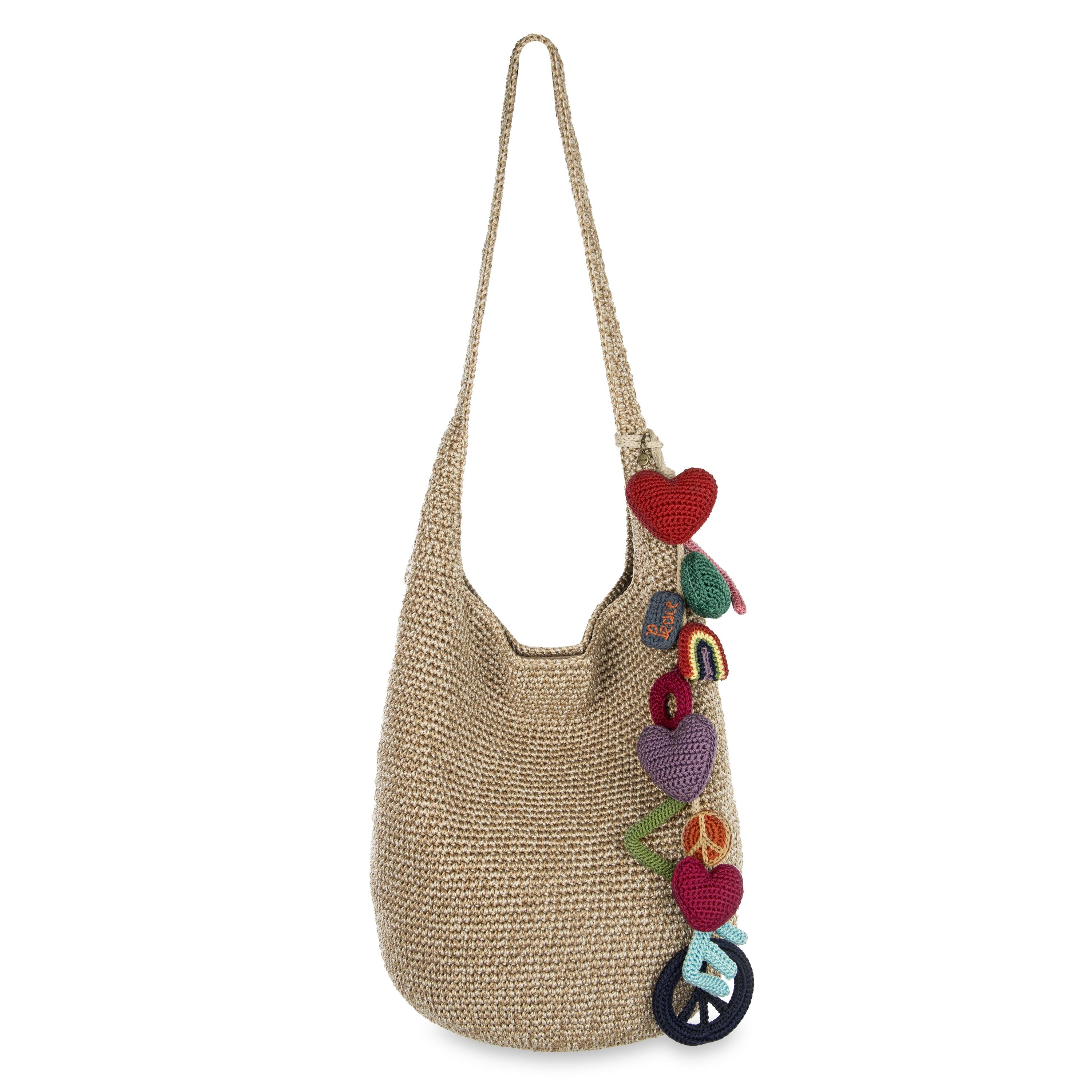 Hand Crochet - Bamboo Static Peace Love