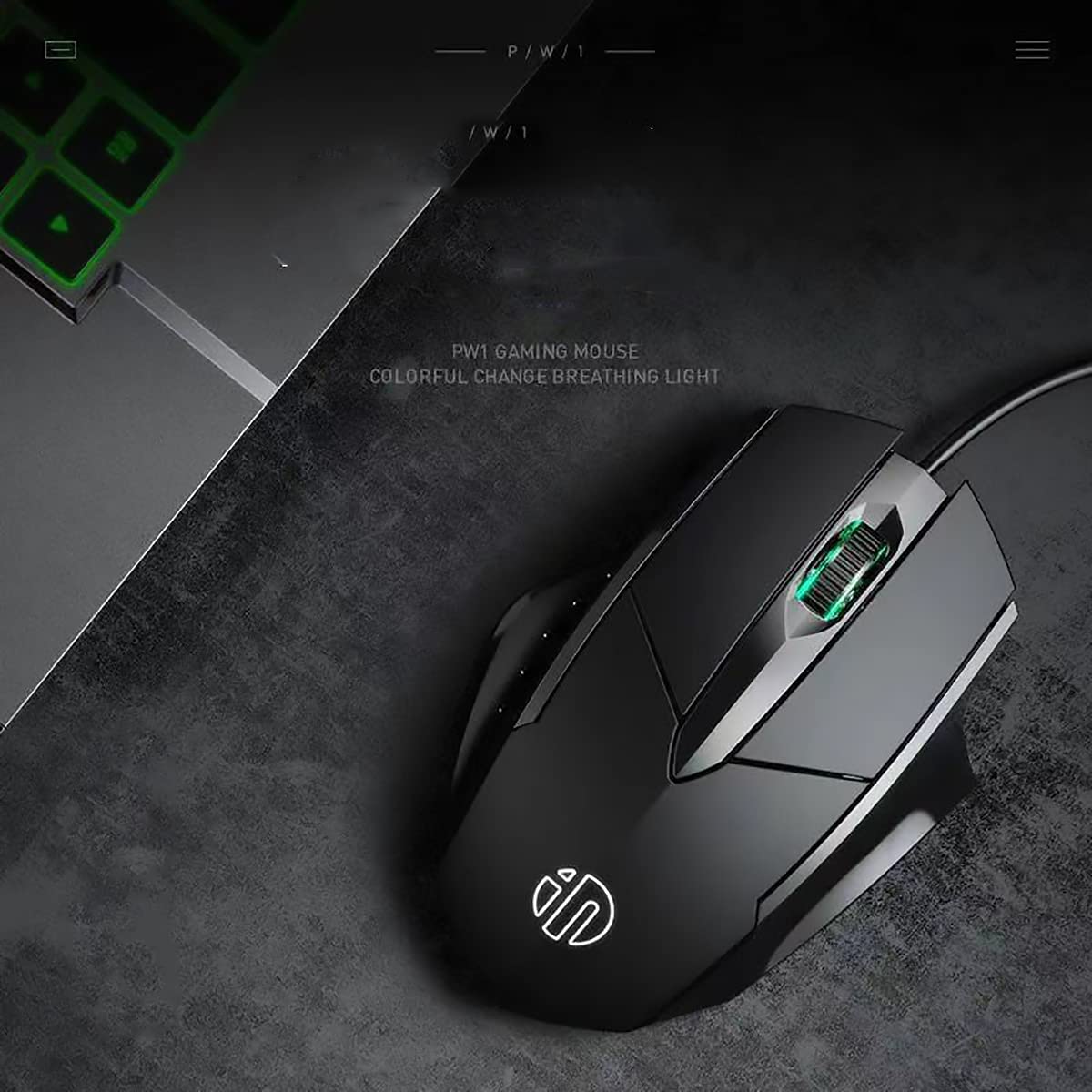 Silent USB Wired Mouse - 3-Button Ergonomic Optical Mouse for PC, Mac, Laptop - Perfect for Office & Home Use