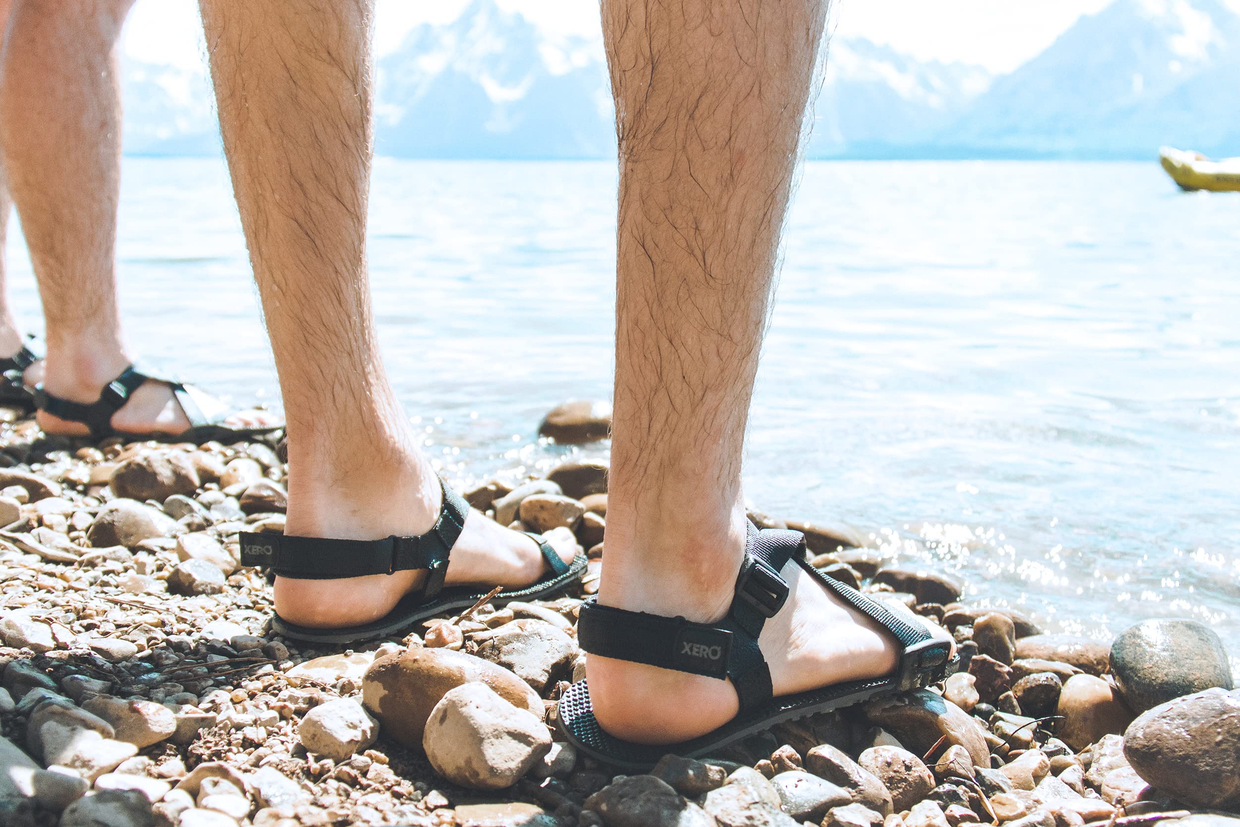 Xero Shoes Men’s Naboso Barefoot Hiking Sandals - Lightweight Minimalist Trail Sandals with Stimulating Footbed & Z-Pattern Straps for Outdoor Adventures, Camping and Beach Walking
