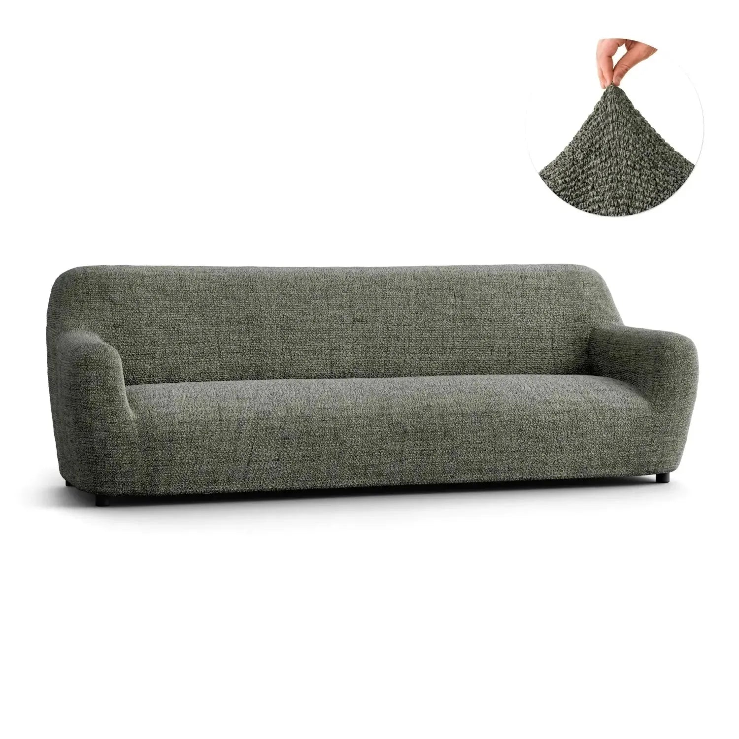 4 Seater Sofa Slipcover - Soft Microfiber Fabric with Stylish Prints - Perfect for Living Room, Family Room & Home Decor