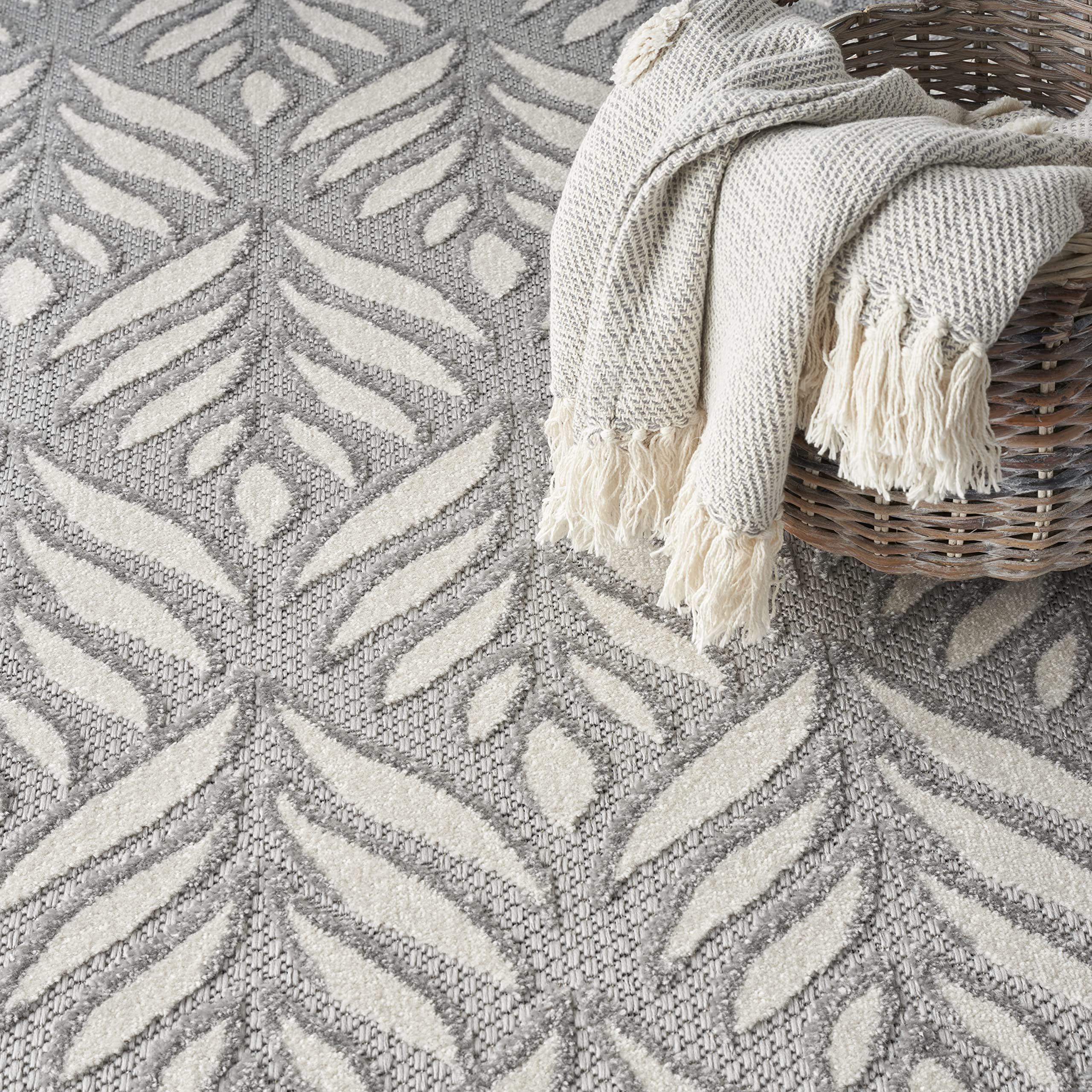 Nourison Aloha Indoor/Outdoor Grey 3'6