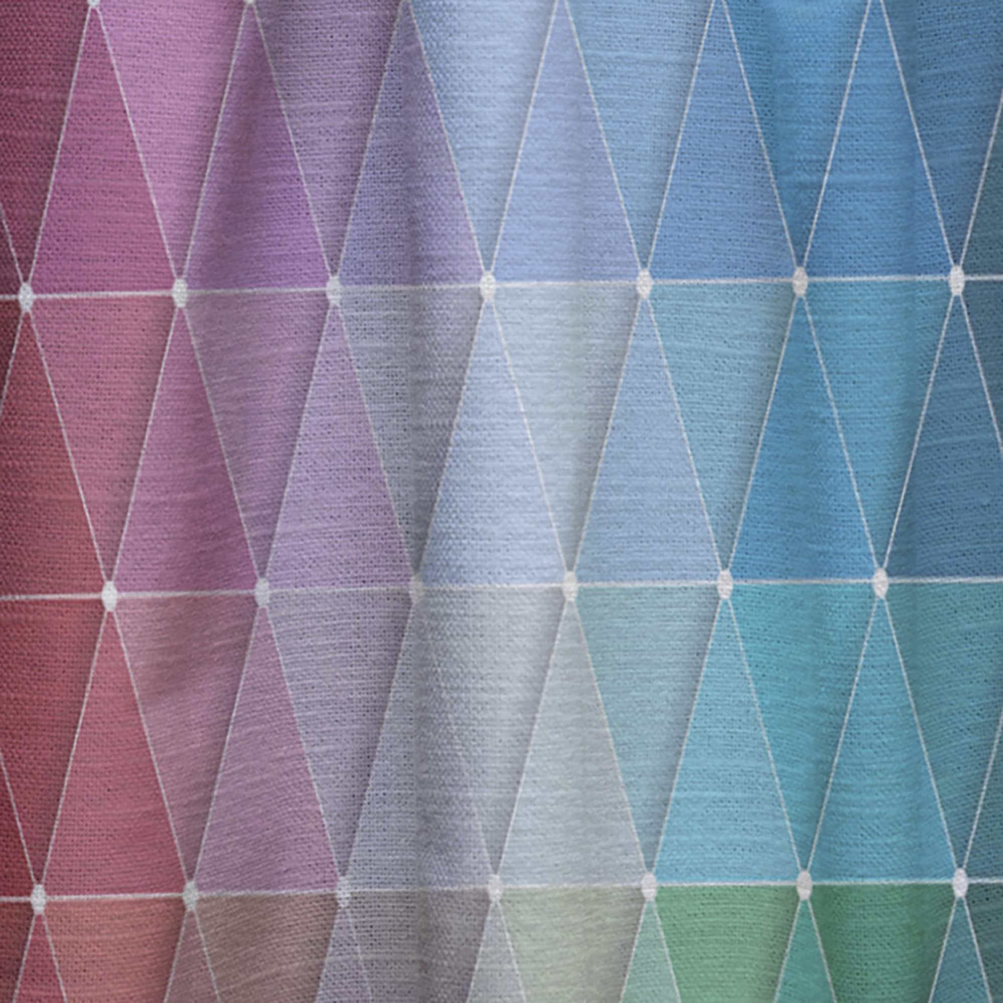 DesignQ Rainbow Geometric Triangle Blackout Curtains - Thermal Insulated Single Panel 52x90 Inches for Bedroom & Living Room - Modern Window Treatment for Home Decor & Light Blocking