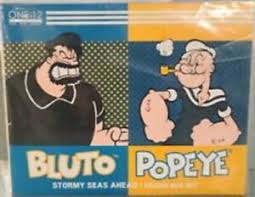 Bluto and Popeye: Stormy Seas Ahead Deluxe Box Set 1/12 Scale Mezco Collectible Action Figure - Perfect for Display, Gift Giving, and Popeye Fans Collection