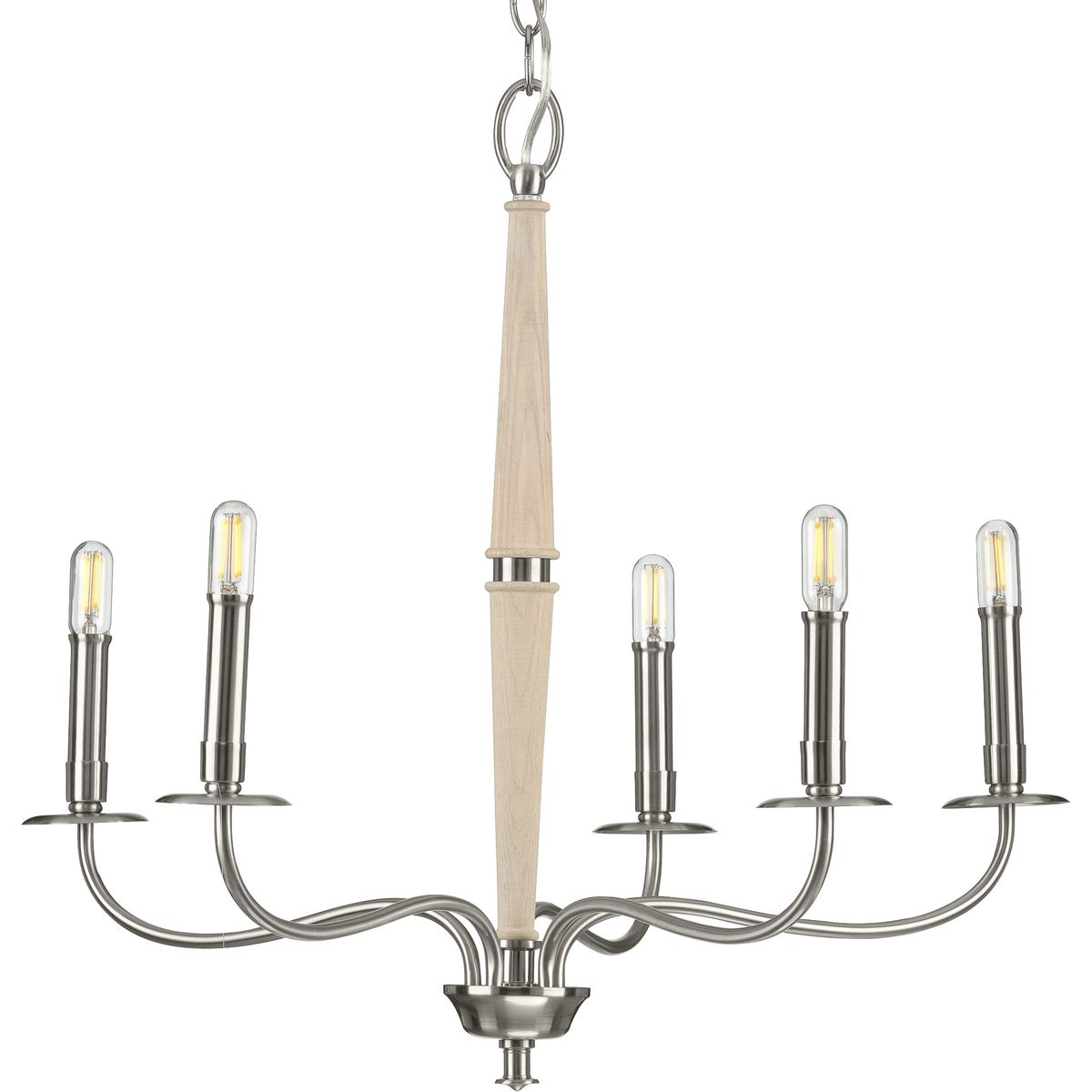 Durrell Collection 5-Light Chandelier - Elegant Crystal Ceiling Lighting Fixture for Dining Room, Living Room & Bedroom Decor