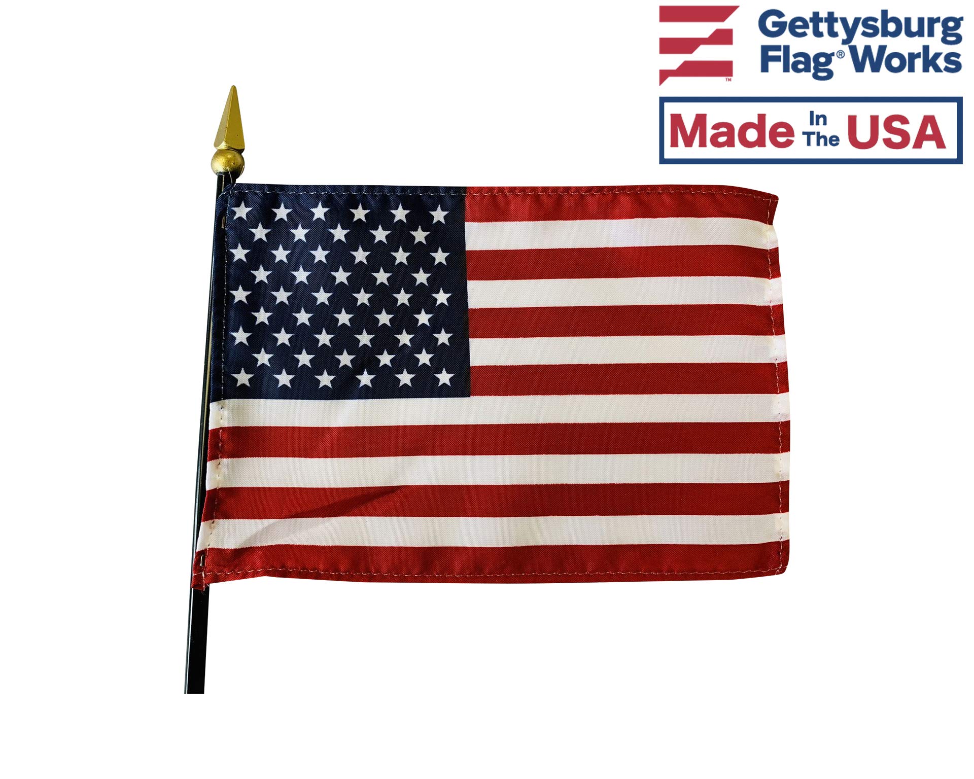 Set of 3 Vatican Stick Flags (4x6