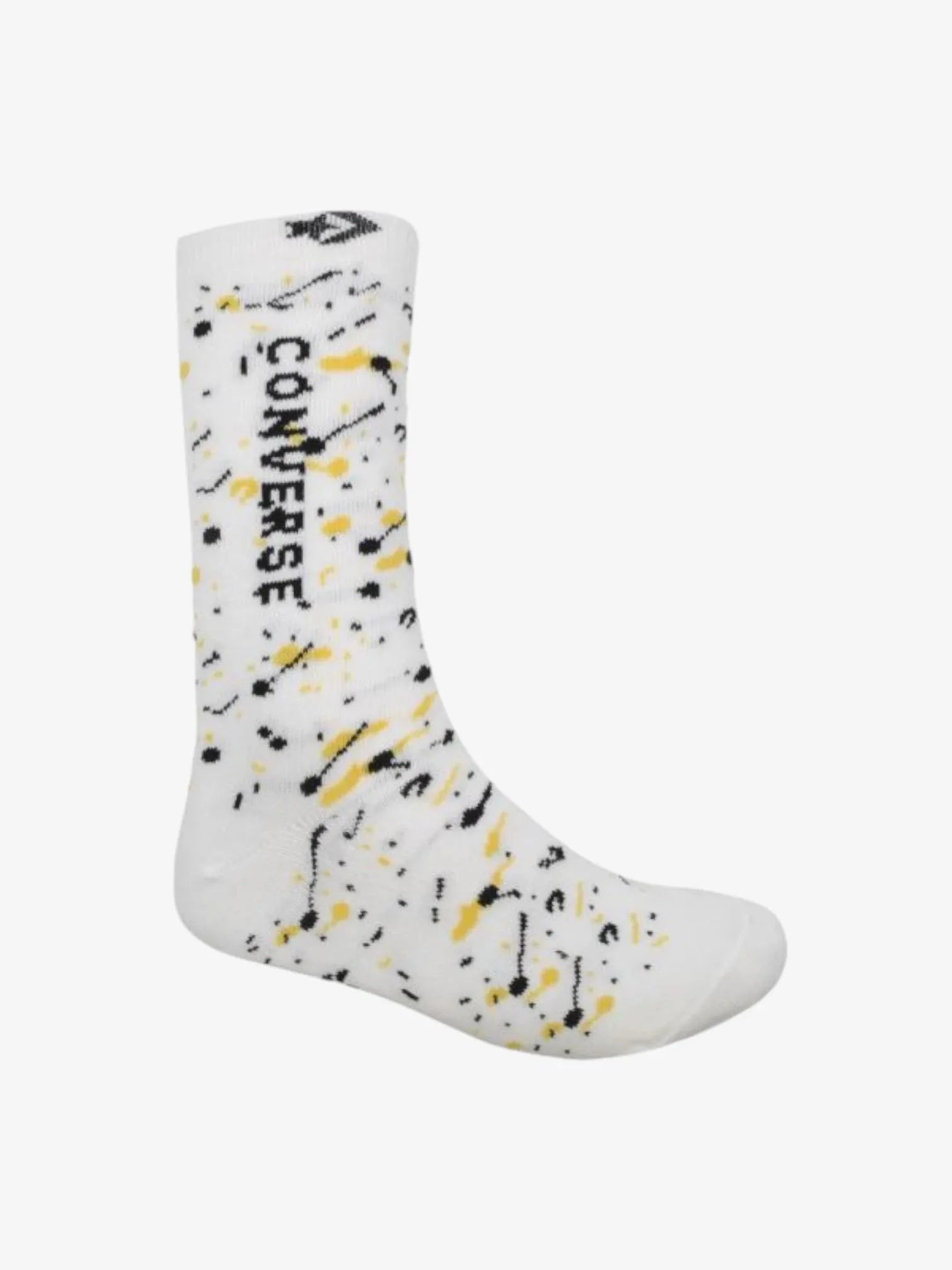 Converse Splat White & Yellow High-Top Sneakers for Men and Women - Trendy Streetwear Fashion for Casual Wear, Skateboarding, and Urban Style