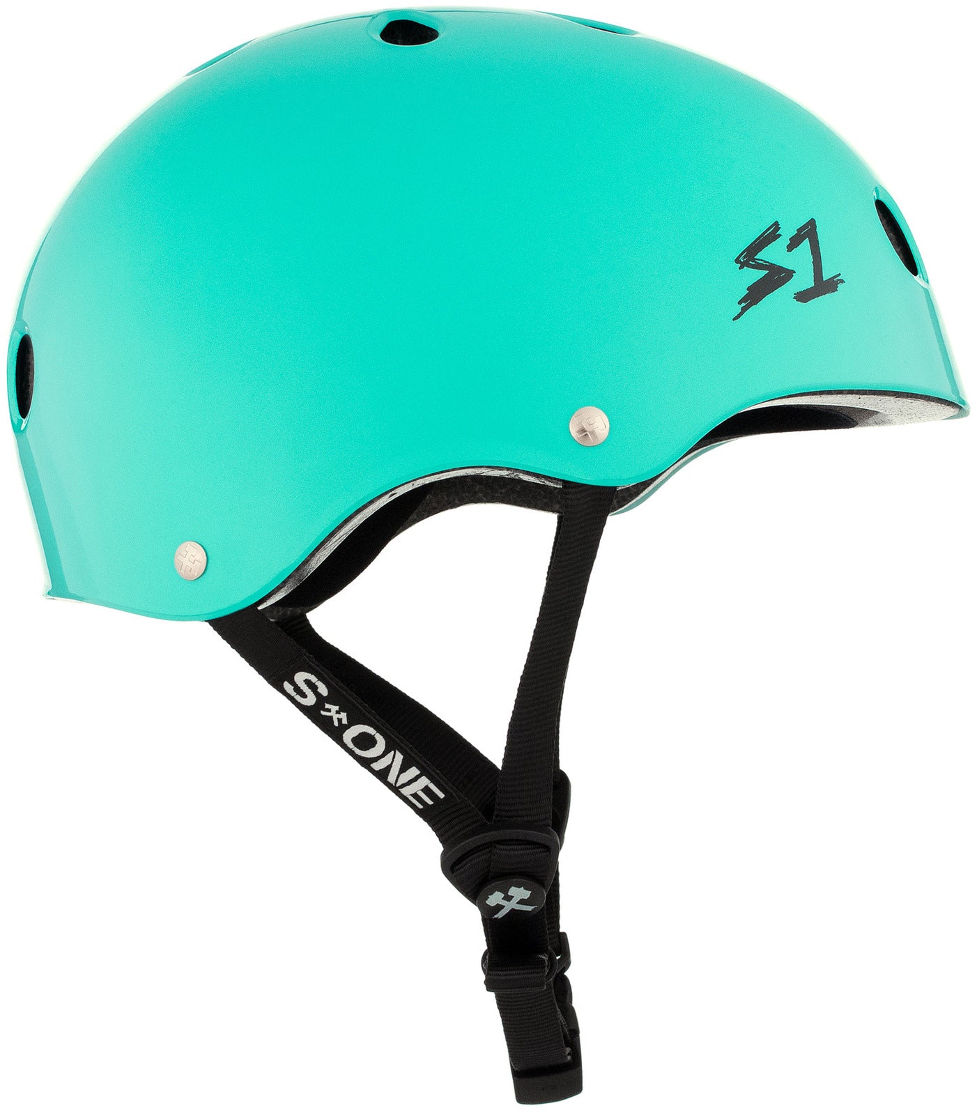 S1 Lifer Helmet - Lagoon Gloss Finish | Premium Bike & Skateboard Helmet for Adults | Perfect for Cycling, Skateboarding & Outdoor Sports