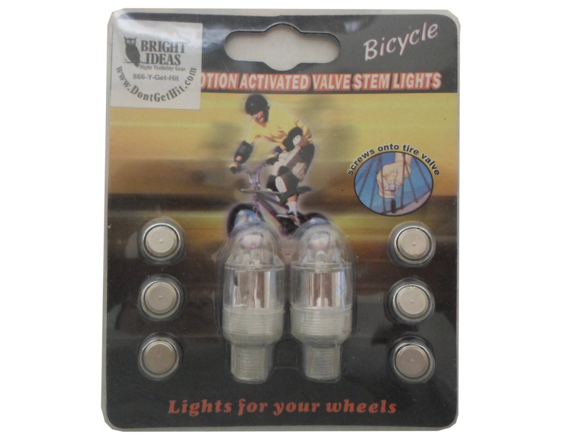 Blue Bicycle Tire Valve Lights - LED Safety Lights for Bike Wheels - Perfect for Night Riding, Cycling, and Outdoor Adventures