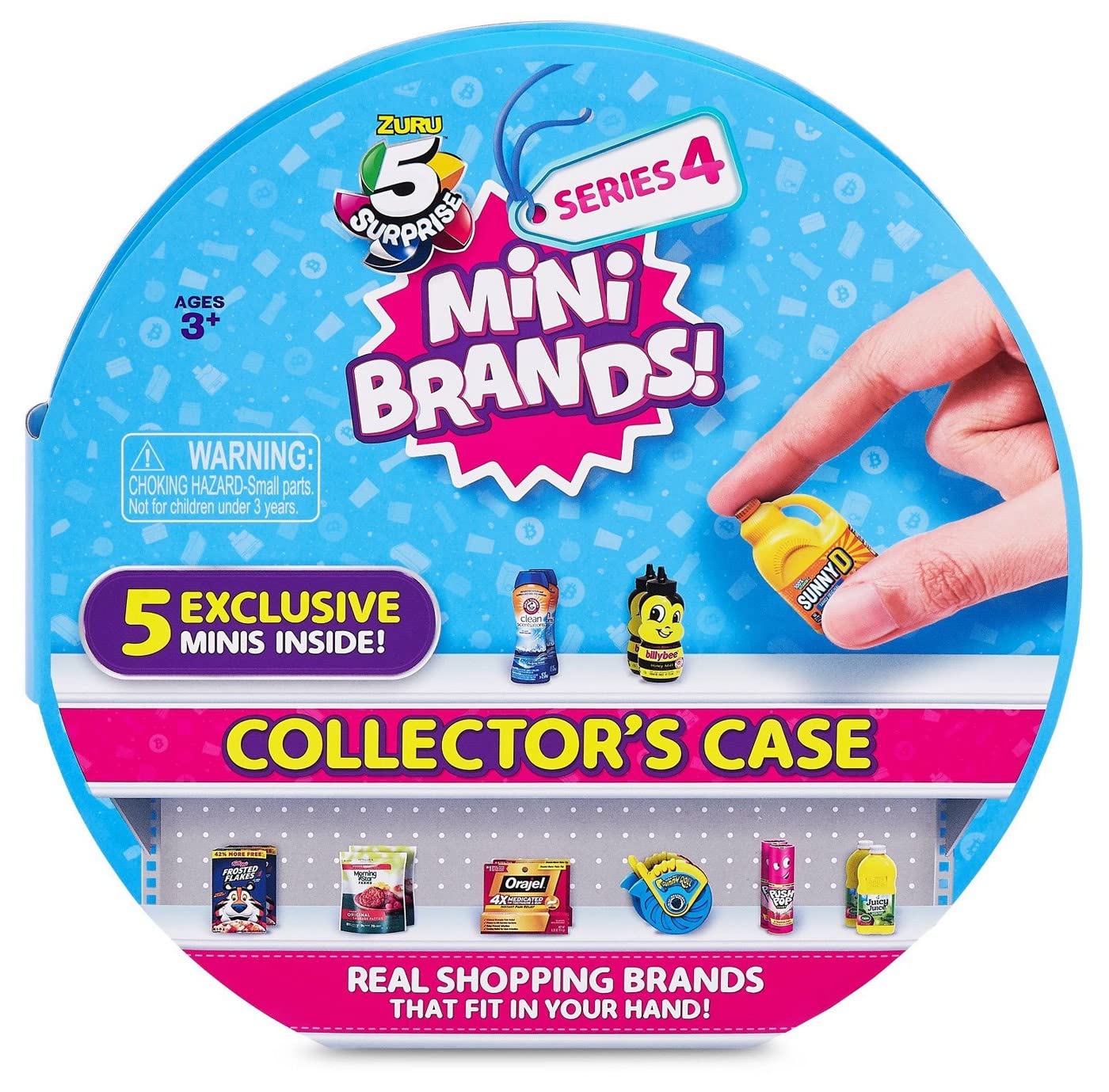 5 Surprise Mini Brands Collector's Case Series 4 - Store & Display 30 Miniatures with 5 Exclusive Mystery Minis - Real Brand Collectible Toys for Kids & Adults - Perfect for Play, Display & Collection