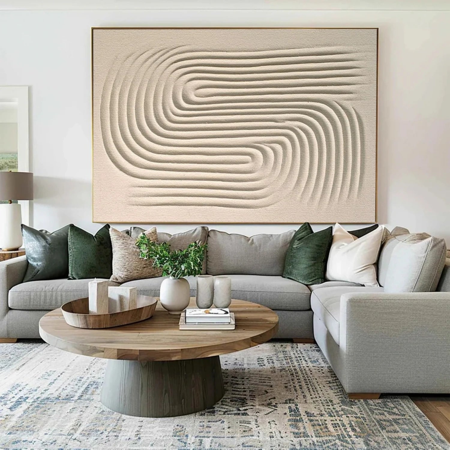 Beige & Brown Abstract Wall Art Print #BB157 - Modern Home Decor for Living Room, Bedroom & Office
