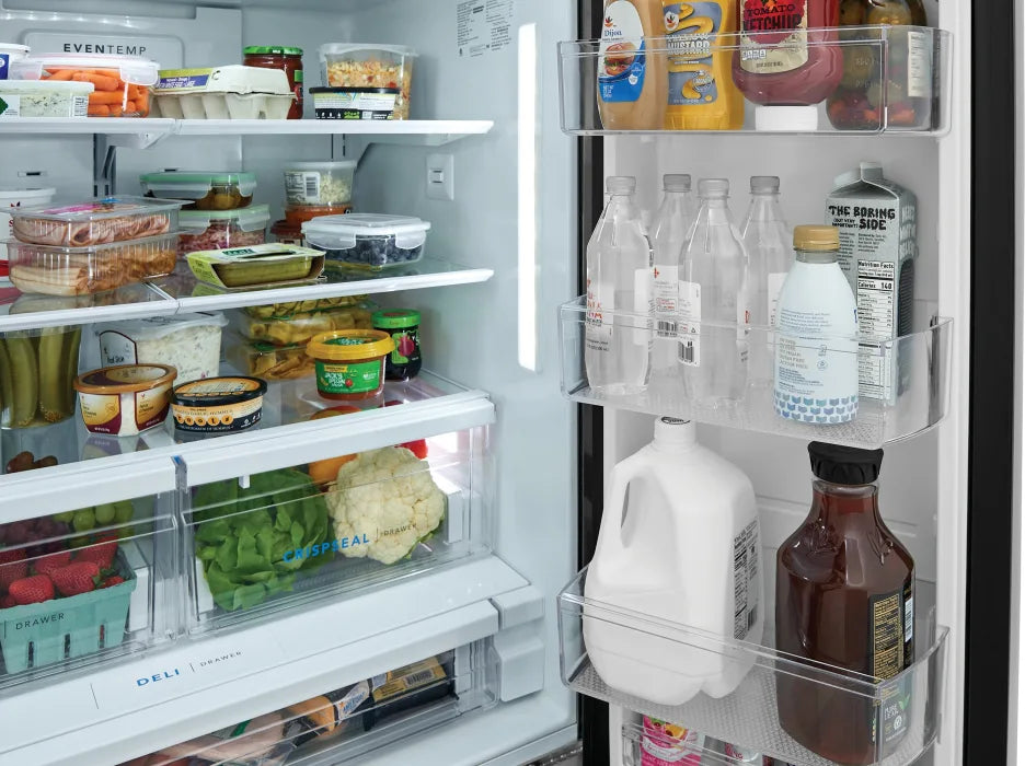 Frigidaire FRFS2823AS 27.8 Cu. Ft. Stainless Steel French Door Refrigerator - Standard Depth for Modern Kitchen & Open Floor Plan Homes