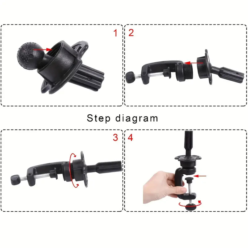 Black Canvas Wig Mannequin Head with Free Clamp Holder - Perfect for Styling, Cutting & Practicing Hairstyling at Home or Salon