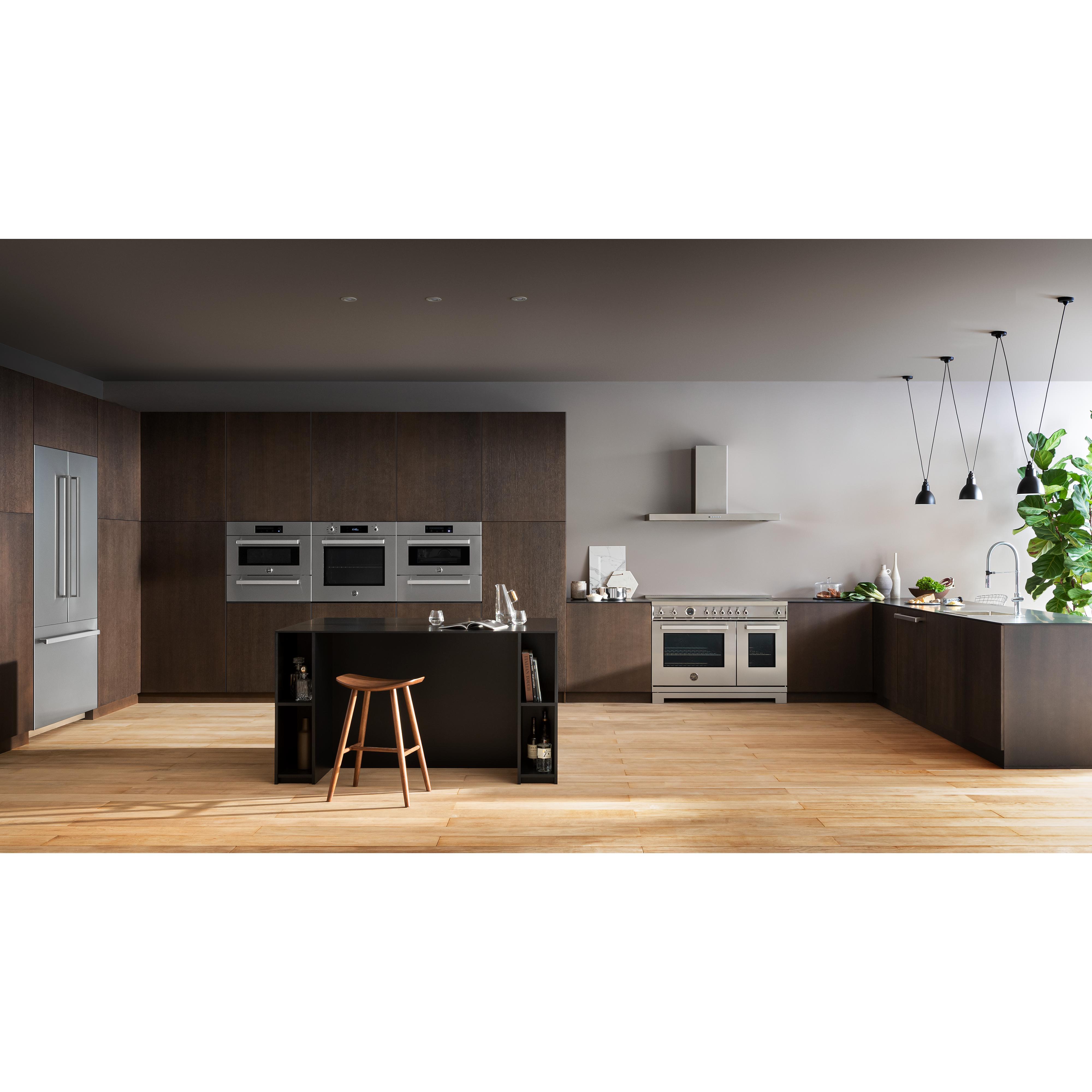 Bertazzoni PRO486IGFEPXT 48-Inch Freestanding Induction Range - Professional-Grade Italian Kitchen Appliance for Modern Home Cooking & Entertaining