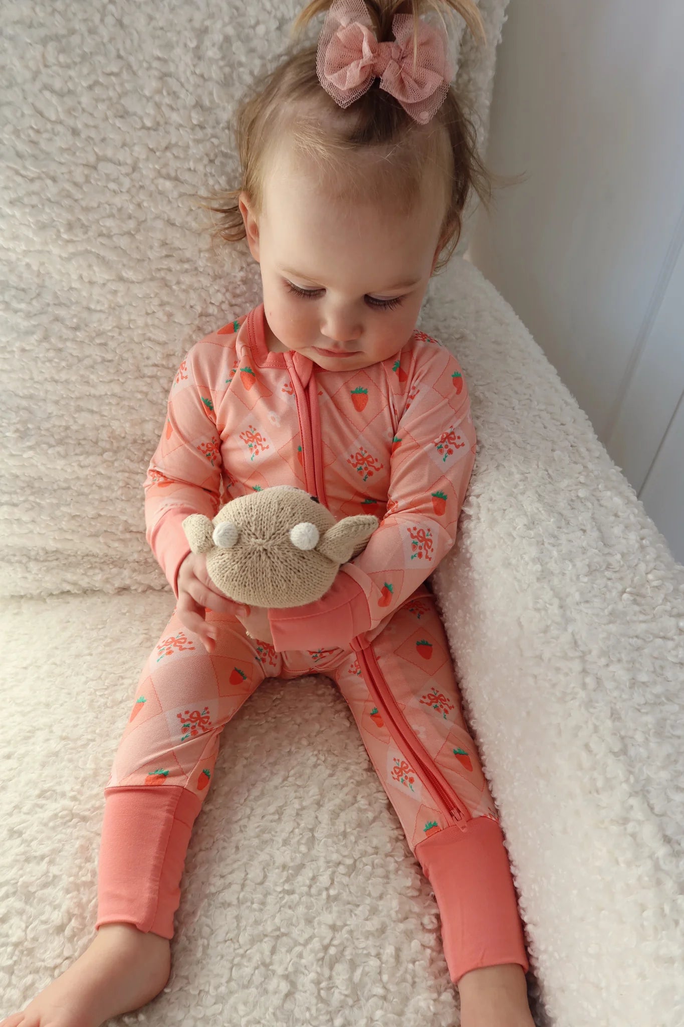Berry Cute Zippered Romper - Adorable Baby Jumpsuit with Front Zipper | Perfect for Playdates, Photoshoots & Everyday Wear