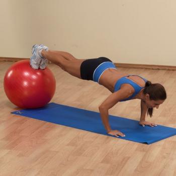 Body Solid BSTSB Stability Ball - Exercise & Yoga Ball for Core Workouts, Balance Training, and Home Gym Fitness - Perfect for Pilates, Physical Therapy, and Office Chair Replacement