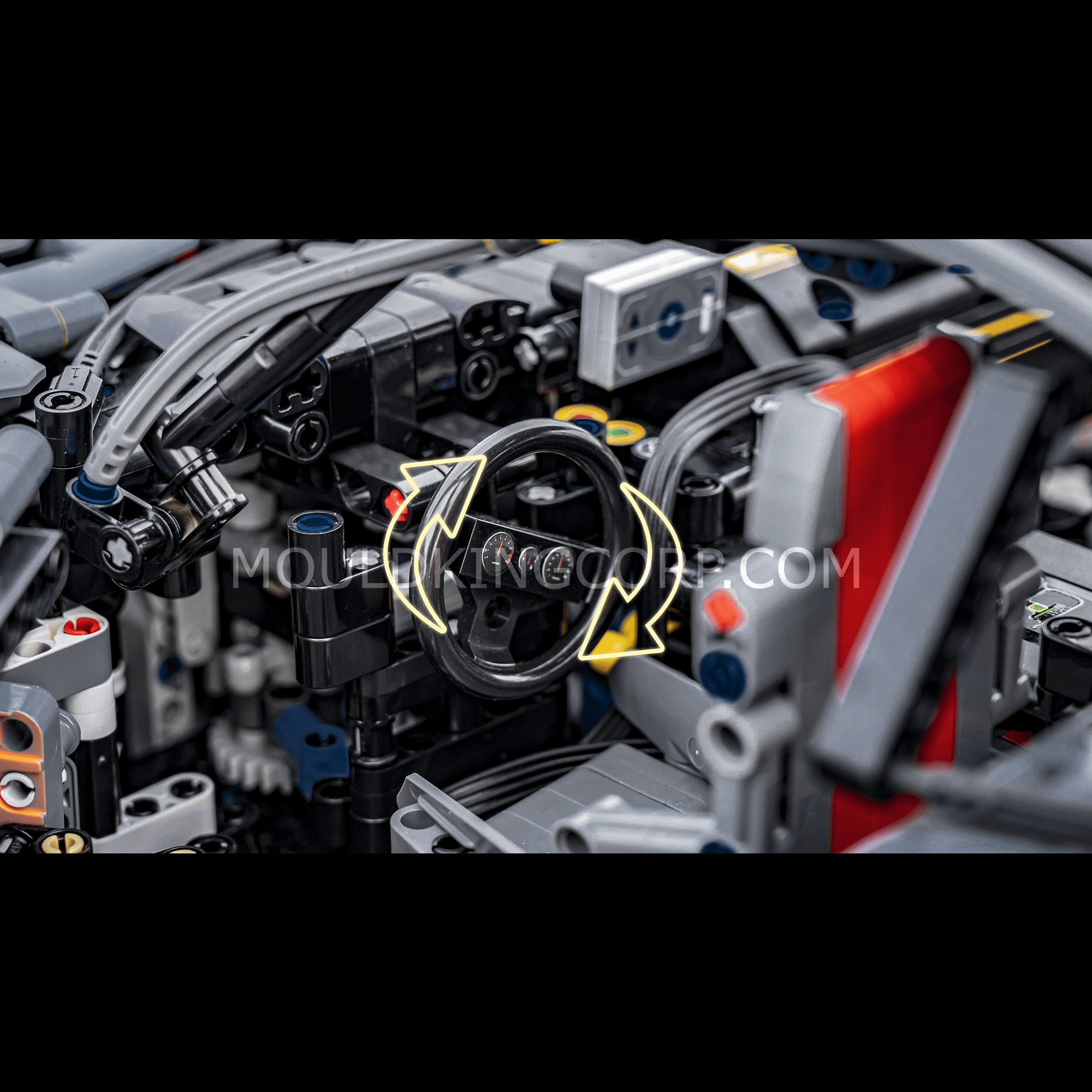 Mould King 13123 AMG GT Shadow Sports Car Remote Control Building Blocks Set – 2,872 Pieces | STEM Toy for Adults & Kids | Collectible Model Car for Display & Racing Play