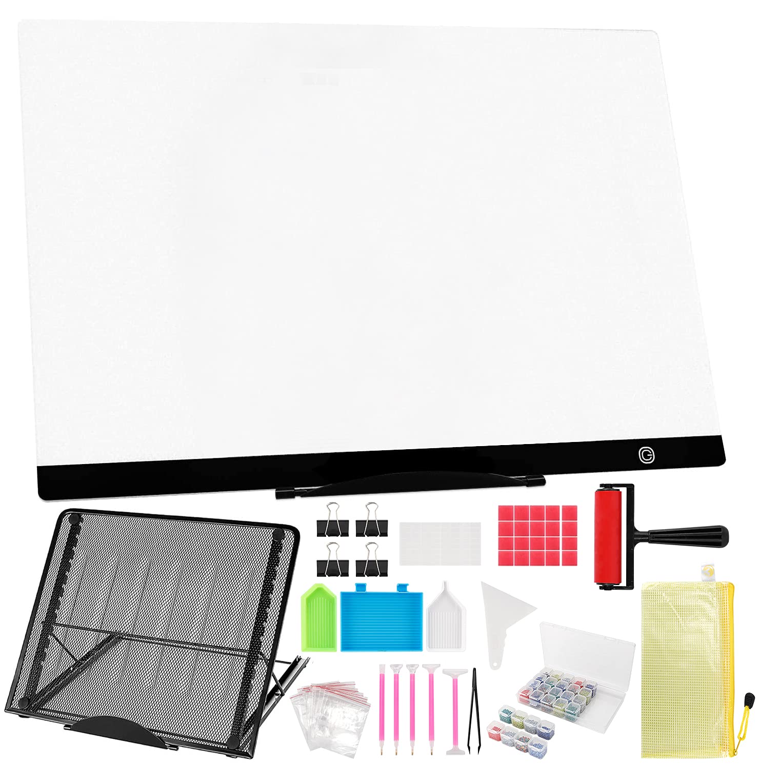 A2 Diamond Painting LED Light Pad Kit - Dimmable Tracing Light Table for DIY Art & Crafts, Perfect for 5D Full & Partial Drill Diamond Painting - Ideal for Home Decor, Gifts & Relaxation Therapy