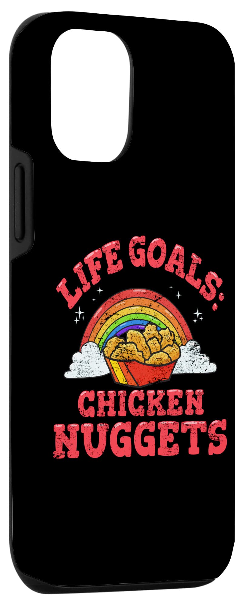 Funny iPhone 12/12 Pro Case - Chicken Nuggets Lover Design | Perfect Gift for Fast Food & Nugget Enthusiasts | Great for Casual Outings & Foodie Selfies