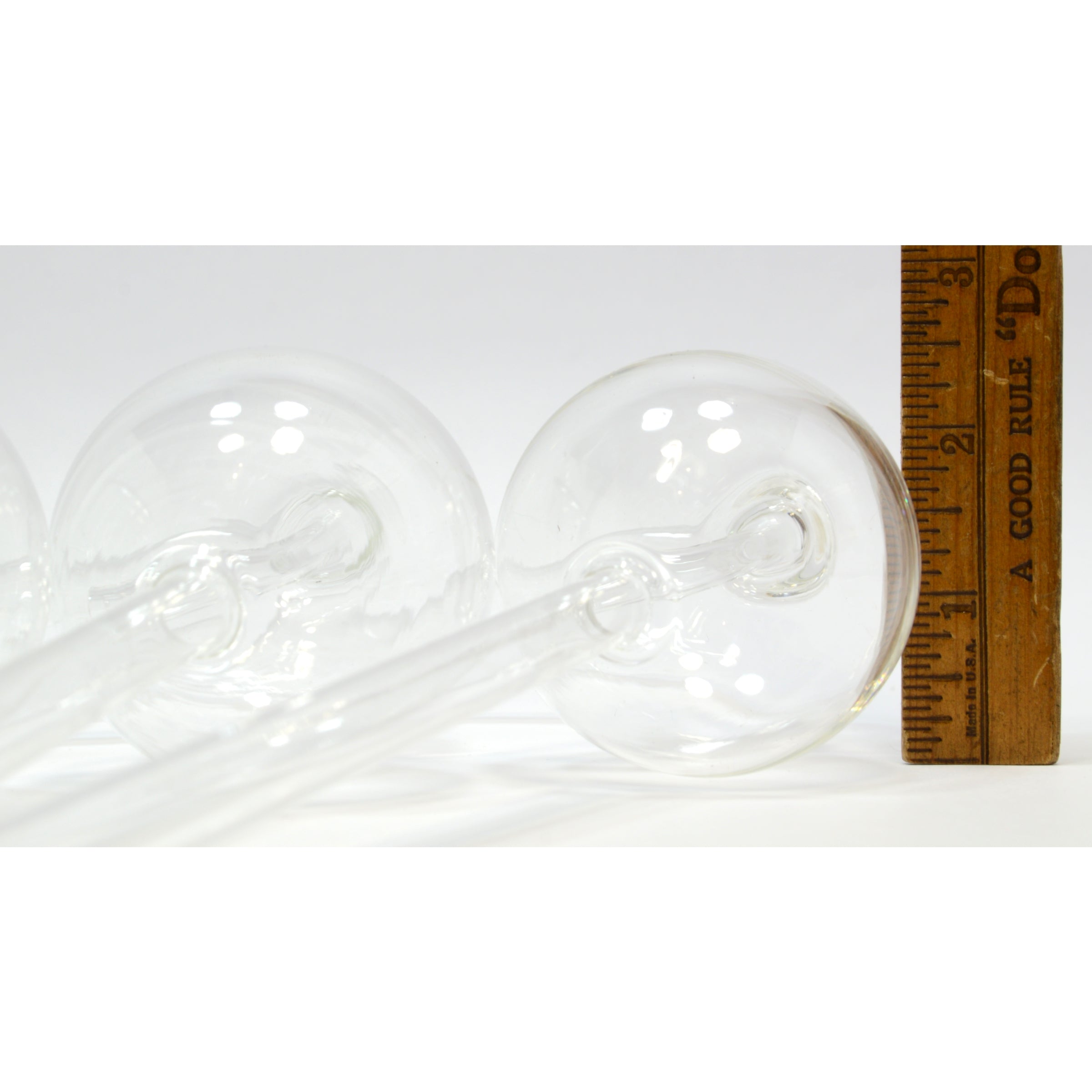 Premium Used Glass Lab Equipment - Lot of 5 Kjeldahl Bulb Connectors for Distillation | Perfect for Chemistry Labs & Scientific Research