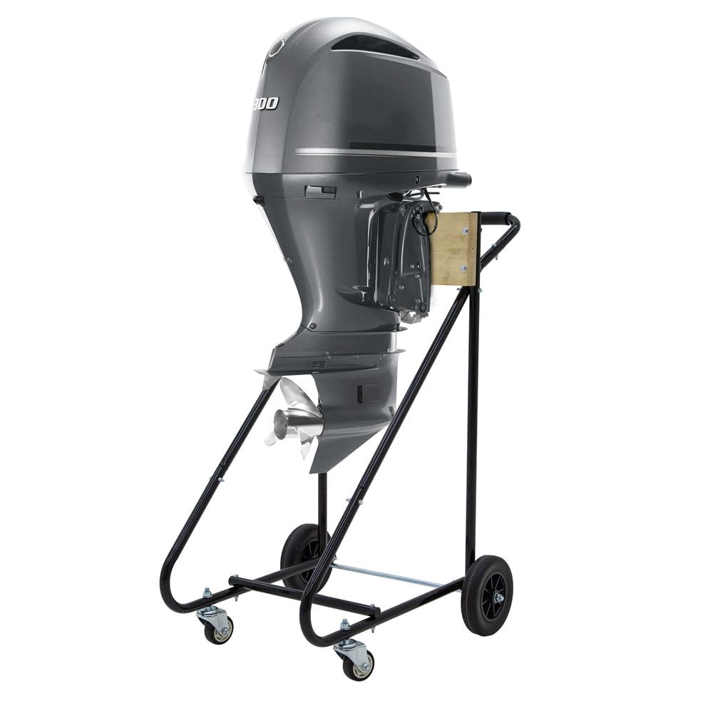 Heavy Duty Outboard Boat Motor Stand for 30-115 HP Engines - 315 lb Capacity - Ideal for Storage, Maintenance & Transport of Marine Motors