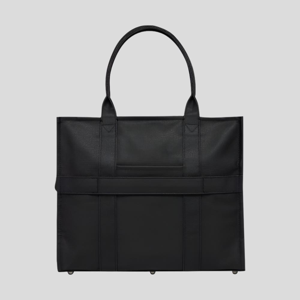 Large Bon Vivant Structured Tote Bag in Black - Stylish & Spacious Handbag for Work, Travel & Everyday Use