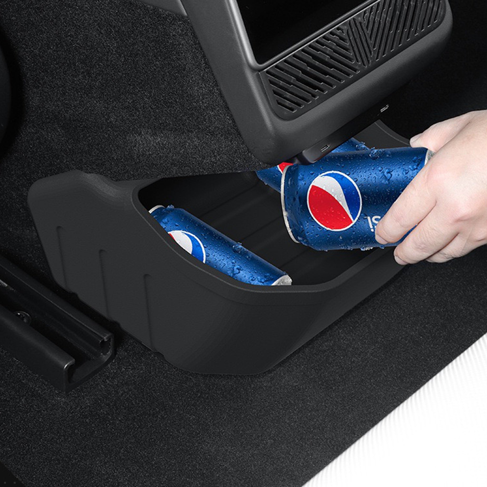Tesla Model 3 Highland Rear Center Console Organizer (2024+) - Premium Storage Box for Car Accessories | Perfect for Road Trips, Daily Commutes & Organization