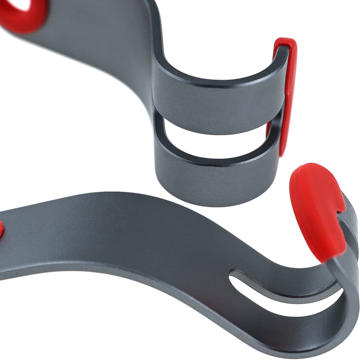 Universal Aluminum Alloy Car Seat Hooks (2-Pack, Red) - Heavy Duty Headrest Hooks for Handbags, Coats & Vehicle Organization | Perfect for Road Trips, Shopping & Daily Commute