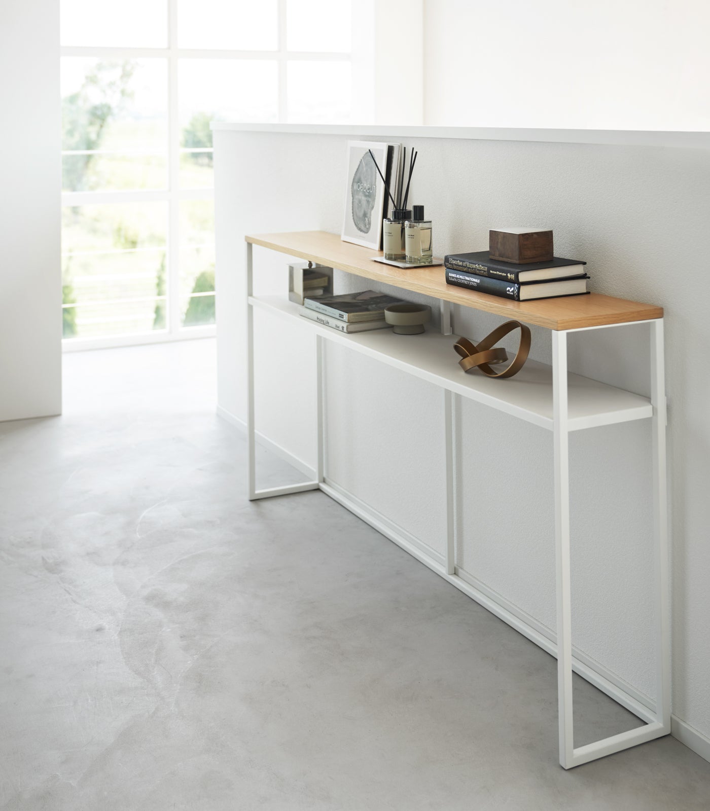Modern Long Console Table - 2 Stylish Designs with Sturdy Steel Frame | Perfect for Entryway, Living Room & Hallway Decor