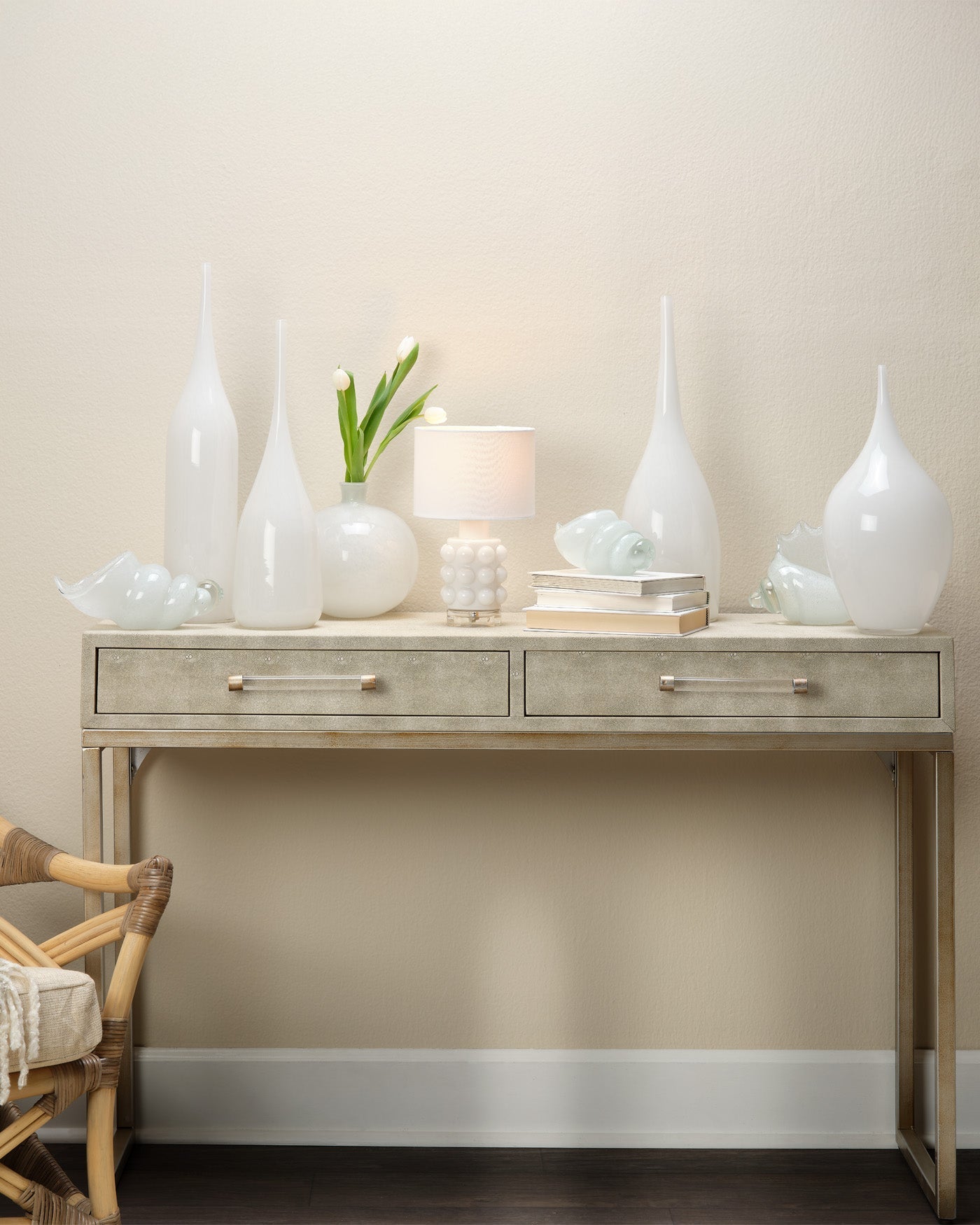 Mini Seltzer Table Lamp - Modern Nightstand Bedside Light for Bedroom, Living Room & Office - Soft Glow Accent Lighting for Relaxation & Reading