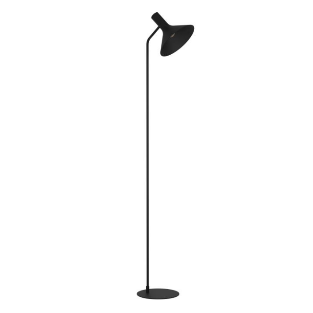 Eglo Morescana Modern Steel Floor Lamp - Adjustable Height LED Standing Light for Living Room, Bedroom & Office - Dimmable Reading Light with Remote Control