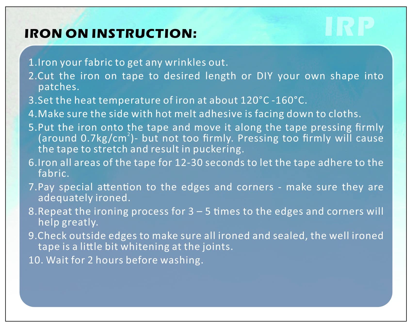 LLPT Iron On Repair Tape - 2