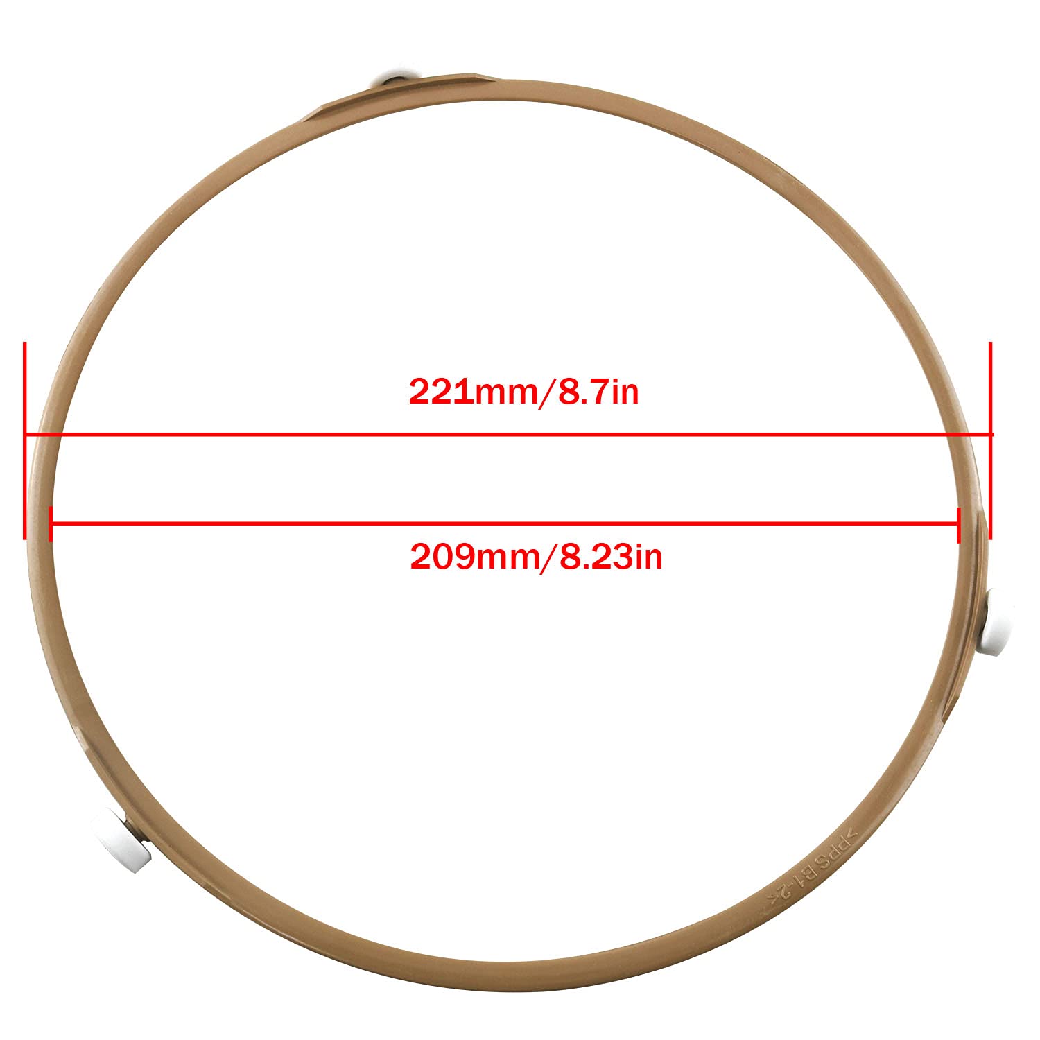 22cm Microwave Turntable Ring - Glass Plate Roller Support Wheel for Microwave Oven - Perfect for Smooth Rotation & Easy Cleaning