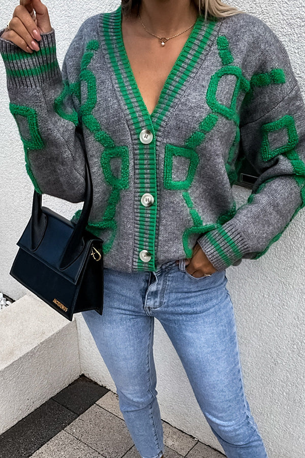Stylish Loose Button Up Cardigan for Women - Soft & Comfortable Open Front Knit Sweater | Perfect for Office, Casual Outfits & Layering in Fall/Winter