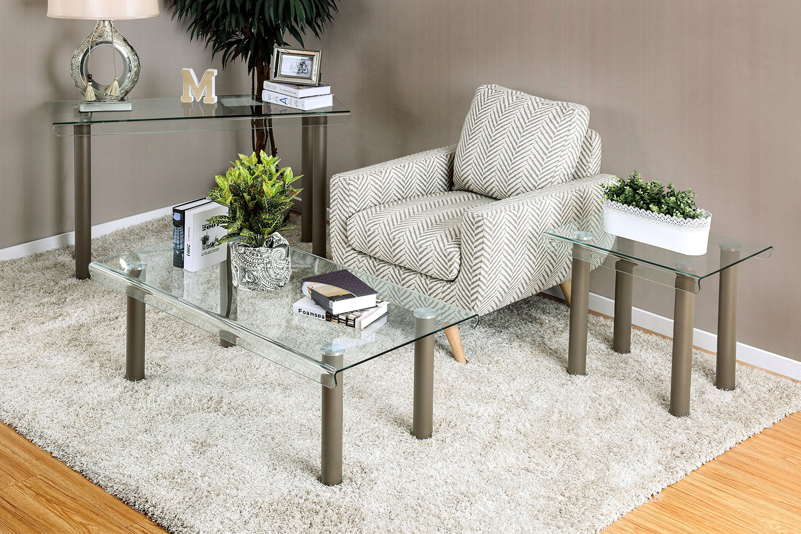 Isabella Coffee Table Champagne - Modern Home Decor for Living Room