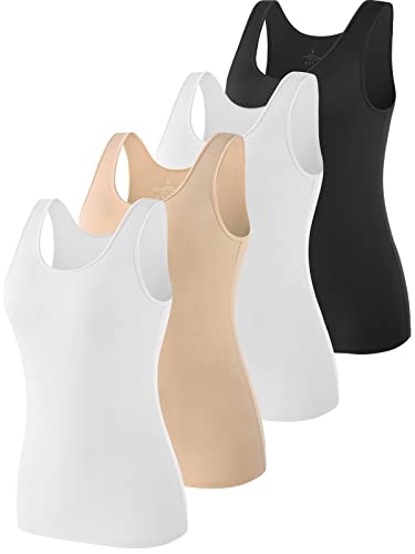 4 Pack - Black/White/Beige/White
