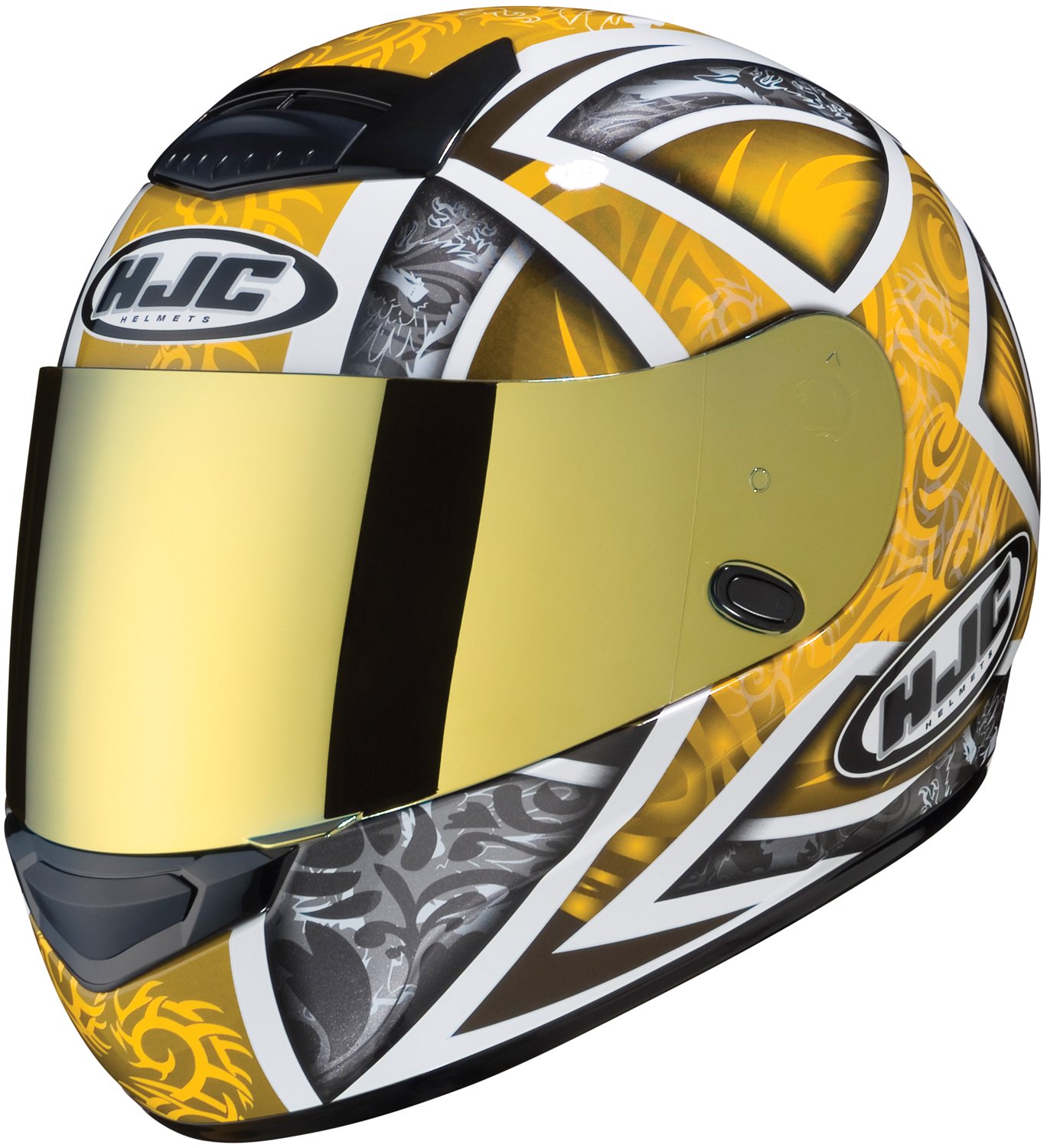HJC HJ-12 RST Shield Street Motorcycle Helmet - Gold, One Size | DOT Certified Full Face Helmet for Men & Women | Perfect for Urban Commuting & Highway Riding