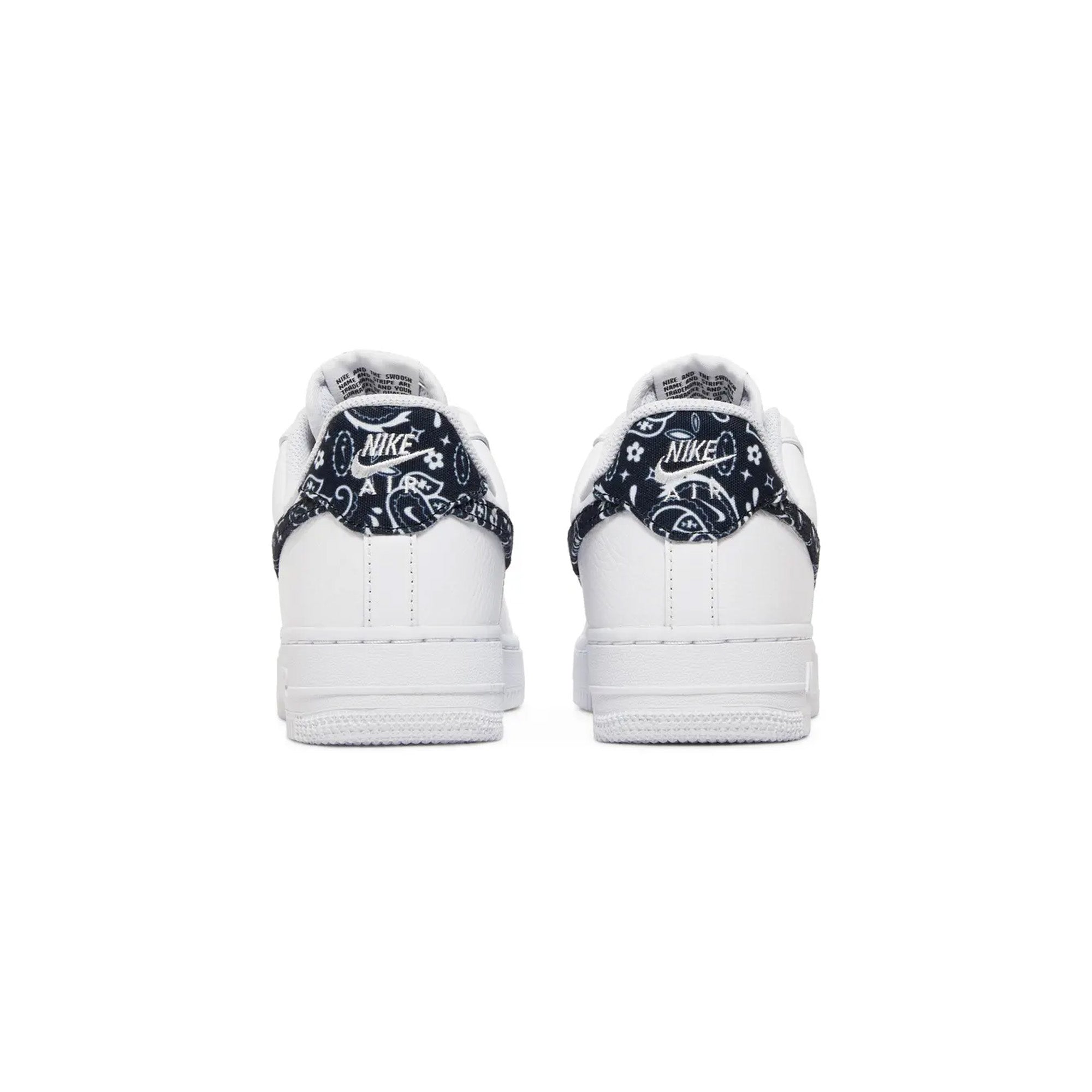 Nike Air Force 1 Low '07 White Black Paisley Women's Sneakers (2021) - Casual Streetwear & Everyday Fashion Shoes