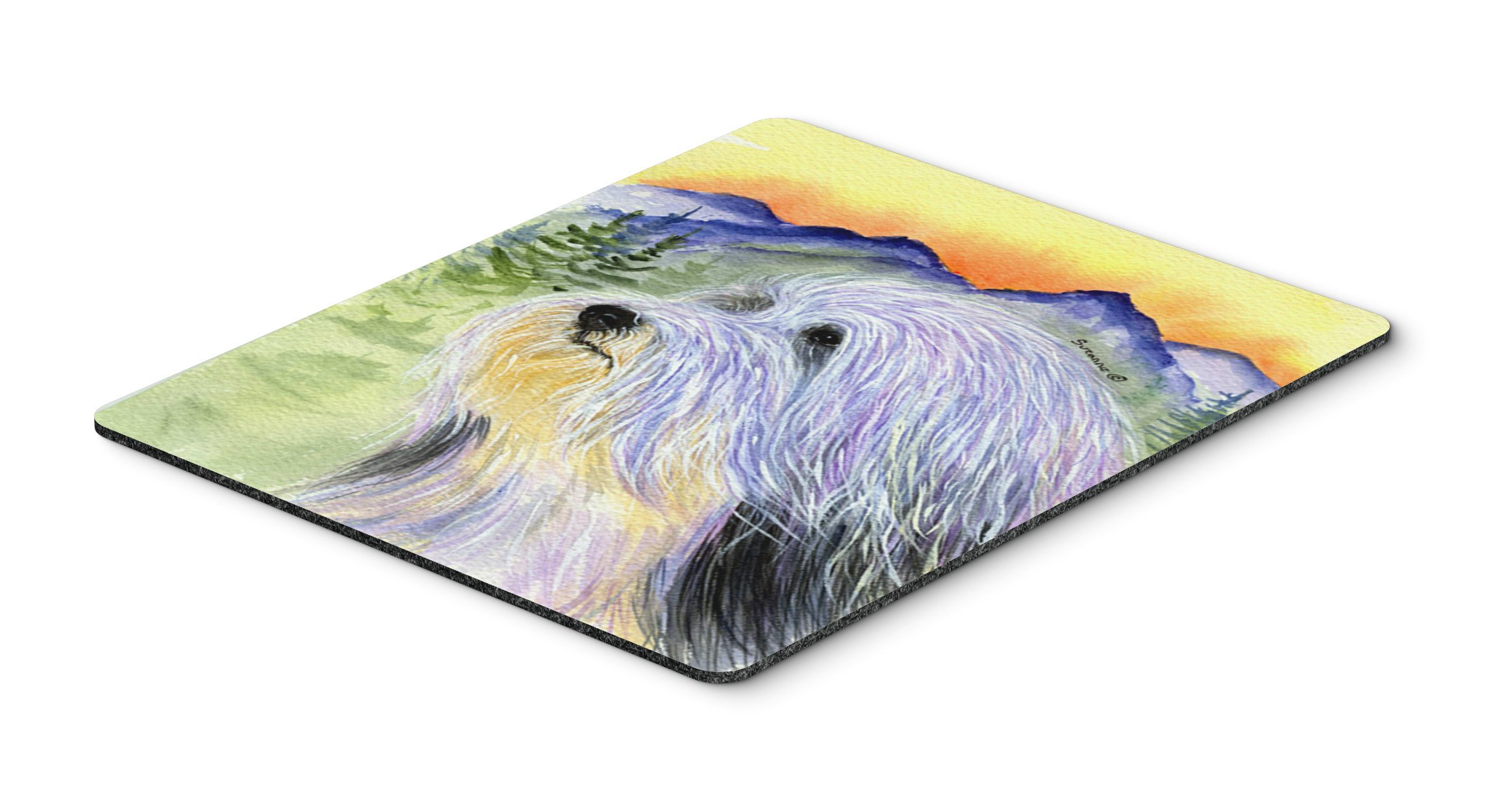 Bearded Collie Mouse Pad & Hot Pad - Washable Large Mouse Mat for Home Office, Gaming, and Computer Use | Durable Trivet for Laptops & Desks | Perfect Gift for Dog Lovers