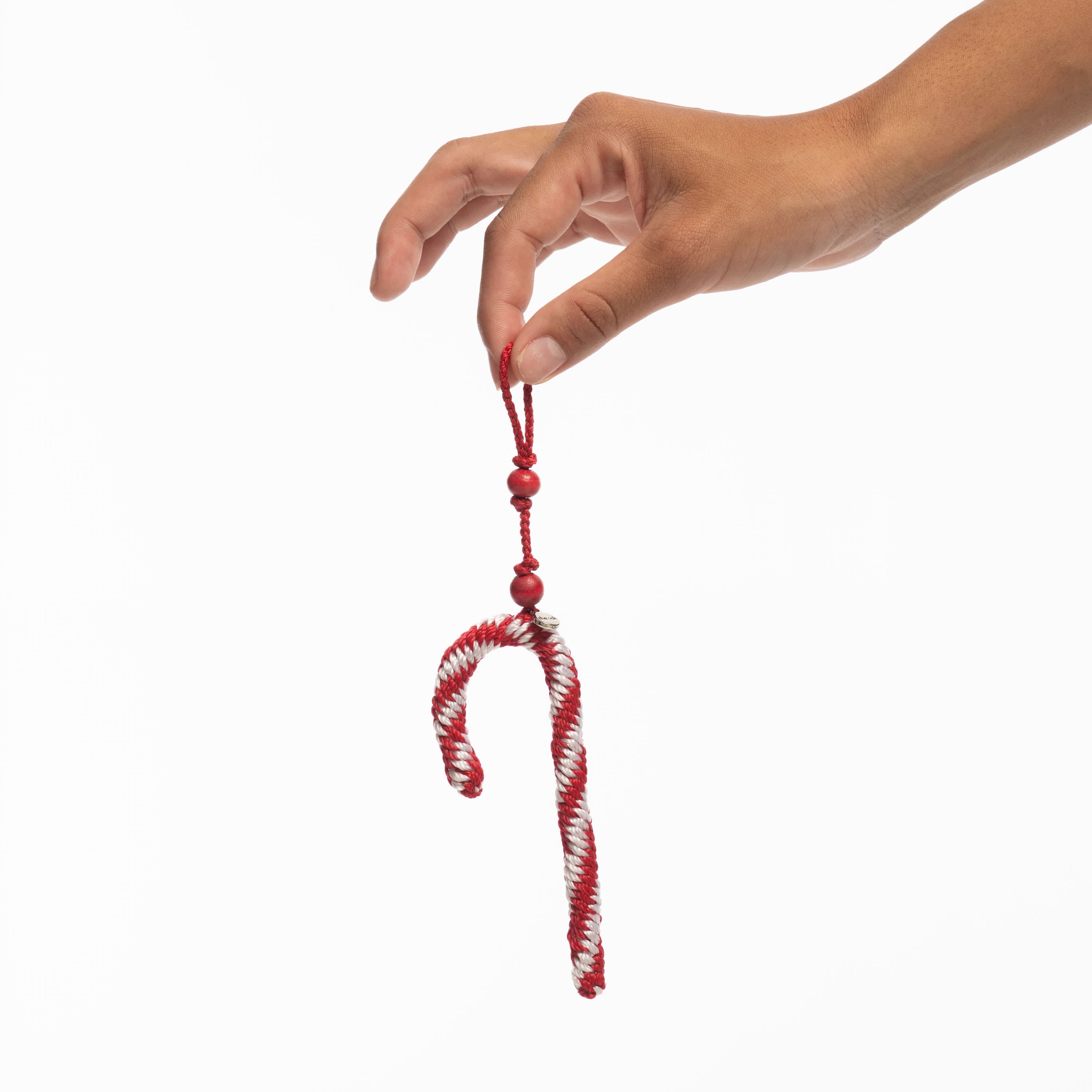 Handmade 9-Piece Crochet Candy Cane Ornament Set - Christmas Tree Decorations for Holiday Home & Party Decor