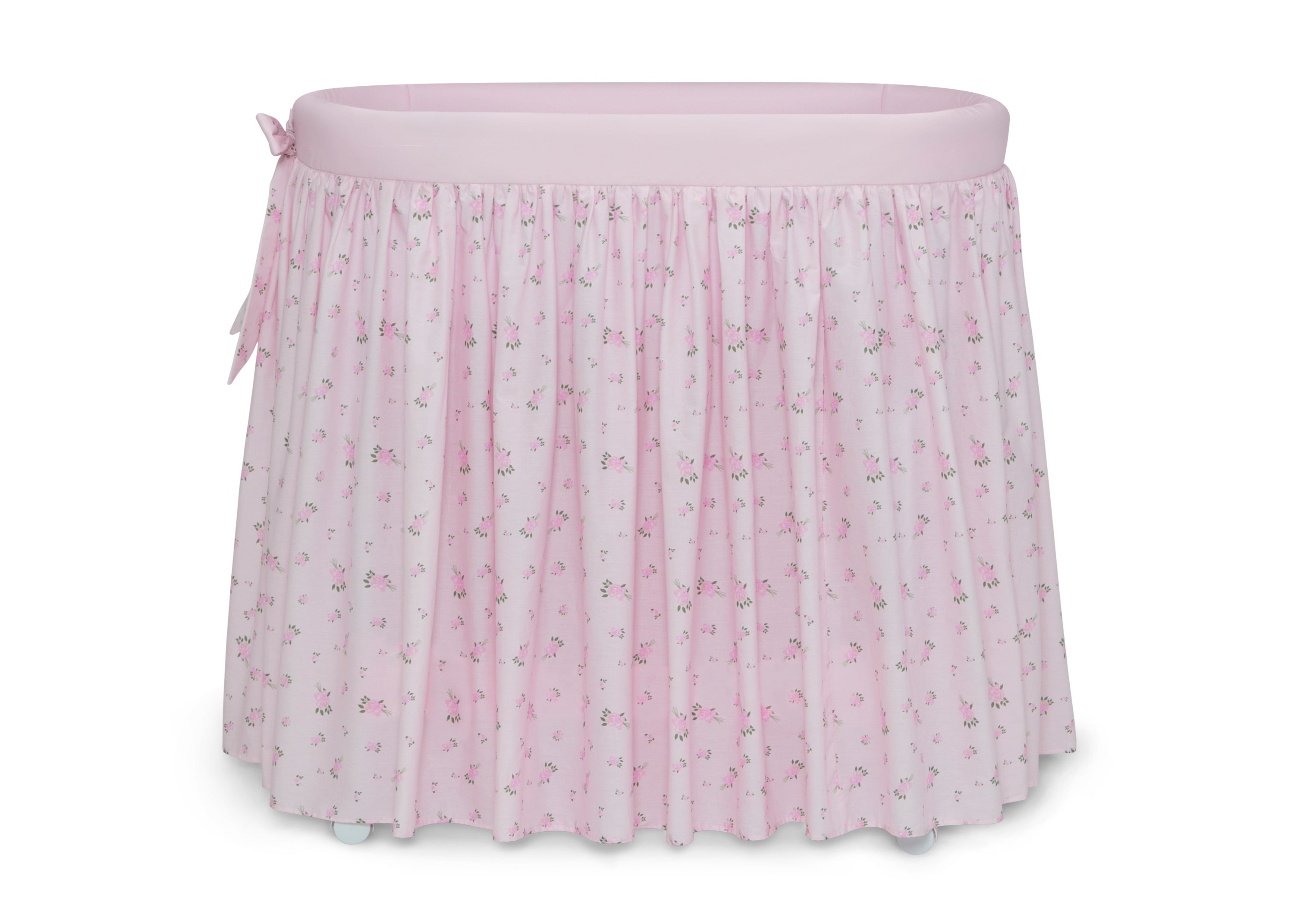 Flora Gliding Baby Bassinet - Portable & Lightweight Crib for Newborns - Perfect for Nursery, Travel & Co-Sleeping