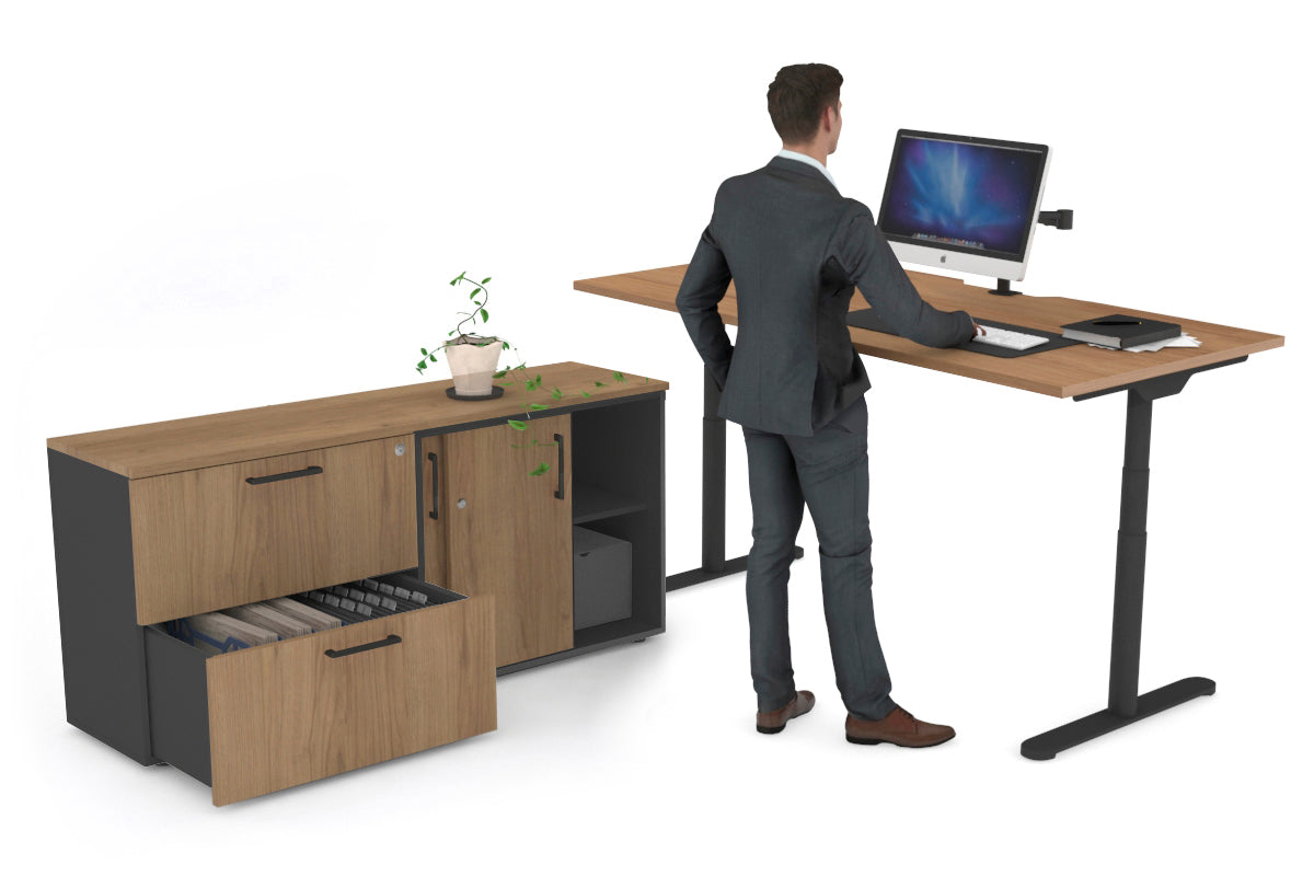 Flexi Premium Height Adjustable Standing Desk - 1800L x 800W Electric Sit Stand Workstation with Cable Management for Home Office & Executive Settings | Ergonomic Workspace Solution for Productivity & Comfort