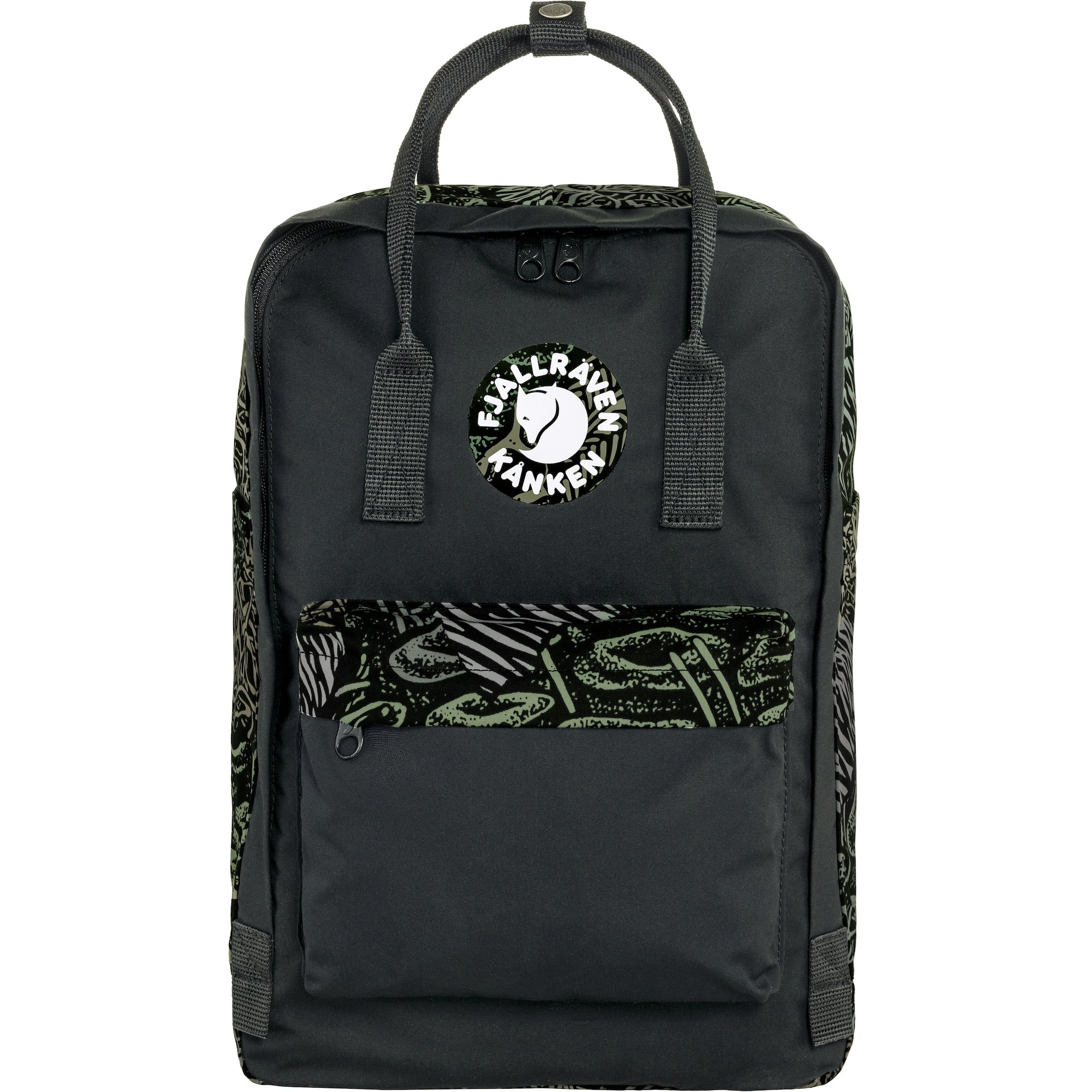 Fjallraven Kanken Art Plus Backpack - Darkwoods | Waterproof Laptop Backpack for School, Travel & Hiking | Durable Outdoor Daypack for Men & Women
