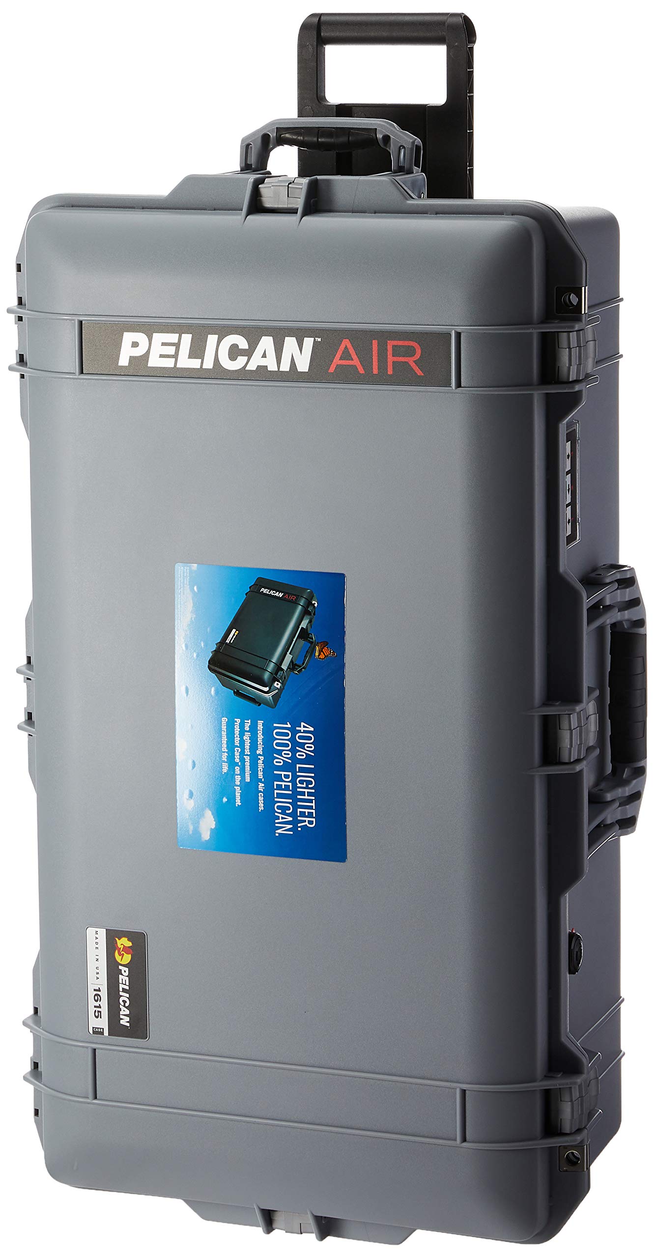 Pelican Air 1615 Protective Case - Silver (No Foam) | Waterproof & Durable Travel Case for Camera, Drone & Electronics | Perfect for Outdoor Adventures & Air Travel