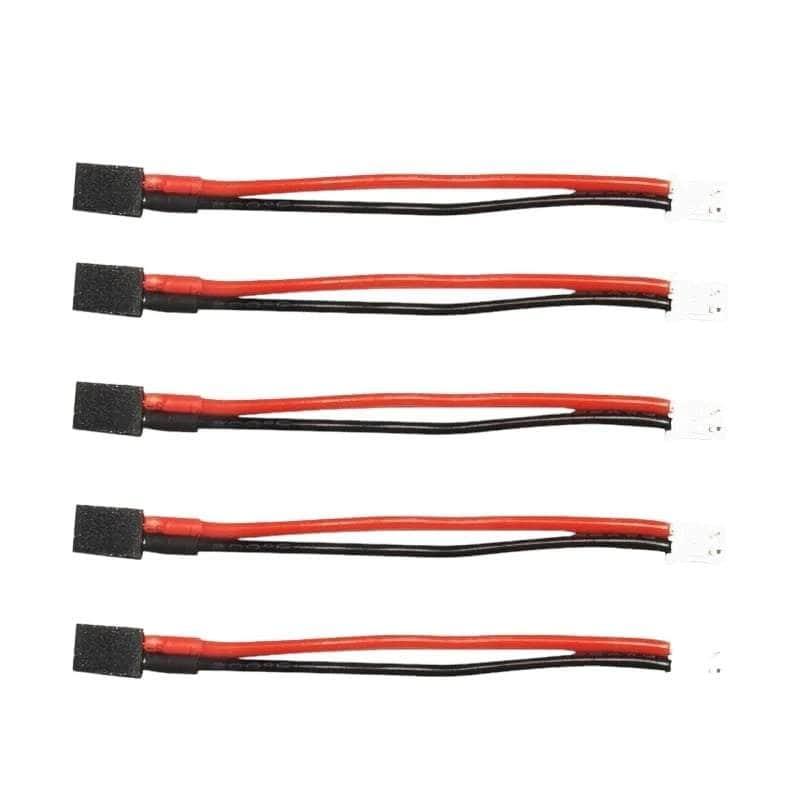 Flywoo Pigtail A30 F to PH2.0 Male Charge/Discharge Adapter 22AWG 60mm - 5 Pack for RC Drone Battery Charging and Power Connections
