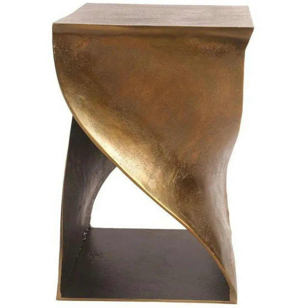 14 Inch Modern Accent Table - Brown Wooden Side Table for Living Room, Bedroom & Office - Perfect for Small Spaces & Home Decor