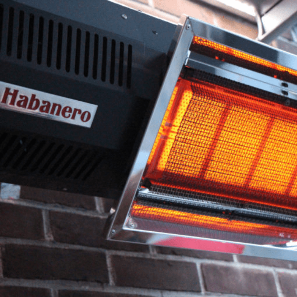 IR Energy Habanero M40 48 Inch Wall/Ceiling Mounted Natural Gas Patio Heater - Outdoor Heating for Restaurants, Backyards & Patios