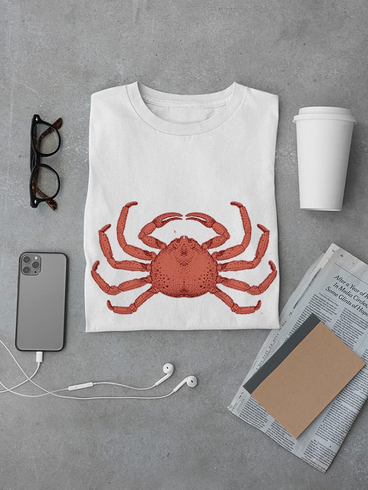 Stylish Red Crab Graphic T-Shirt for Men - Trendy Casual Tee for Summer Outfits & Beach Vacations