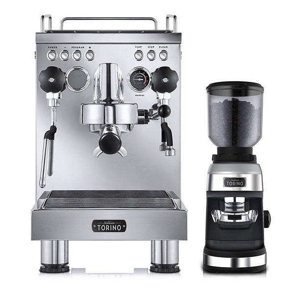Sunbeam Torino Coffee Machine & Espresso Grinder Combo - Premium Home Barista Kit for Espresso, Latte & Cappuccino - Perfect for Kitchen, Office & Gifting